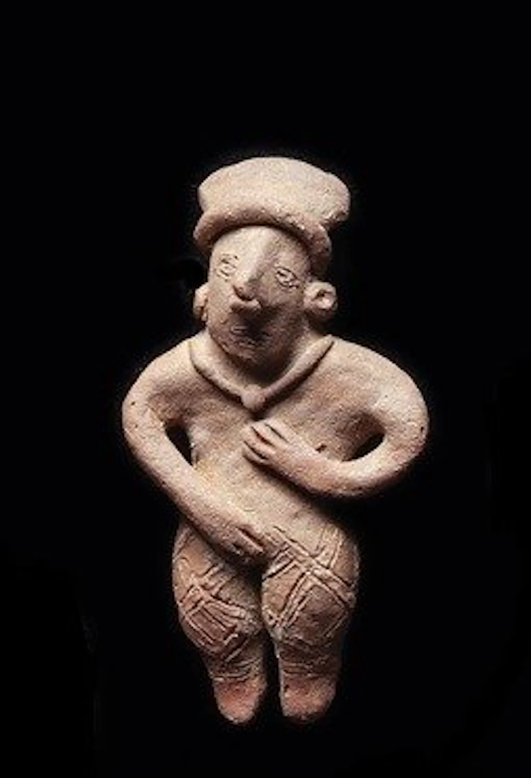 Pre-Columbian - Colima Pottery Standing Figure With Spanish Import License