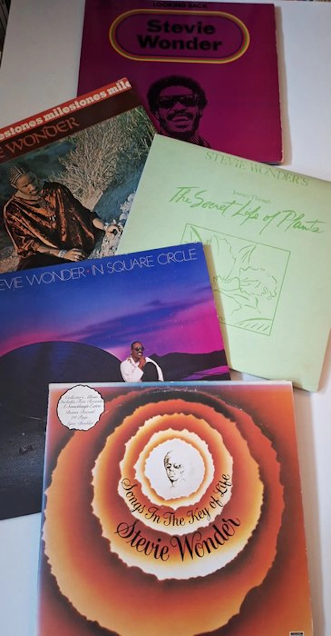 Stevie Wonder - Collection of five albums - Multiple...