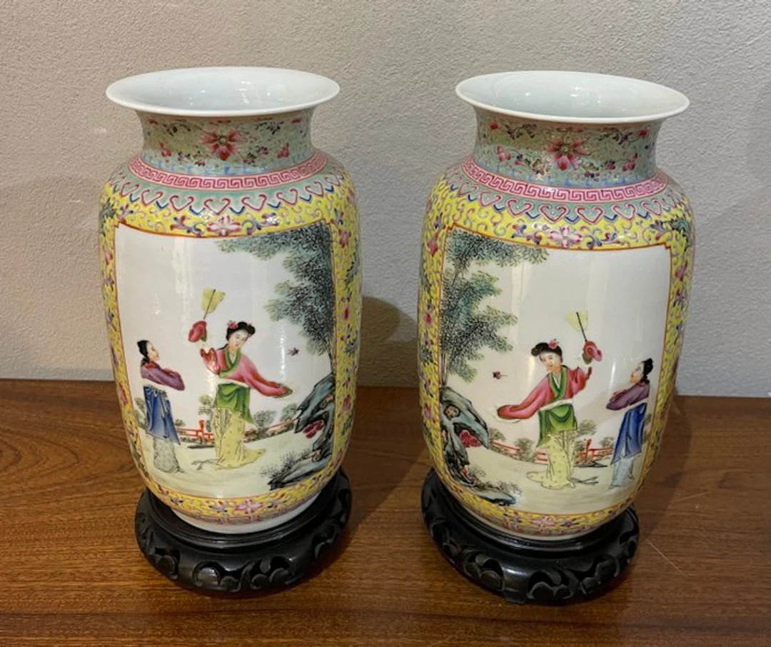 Vase - Ceramic - China - Rosa Family