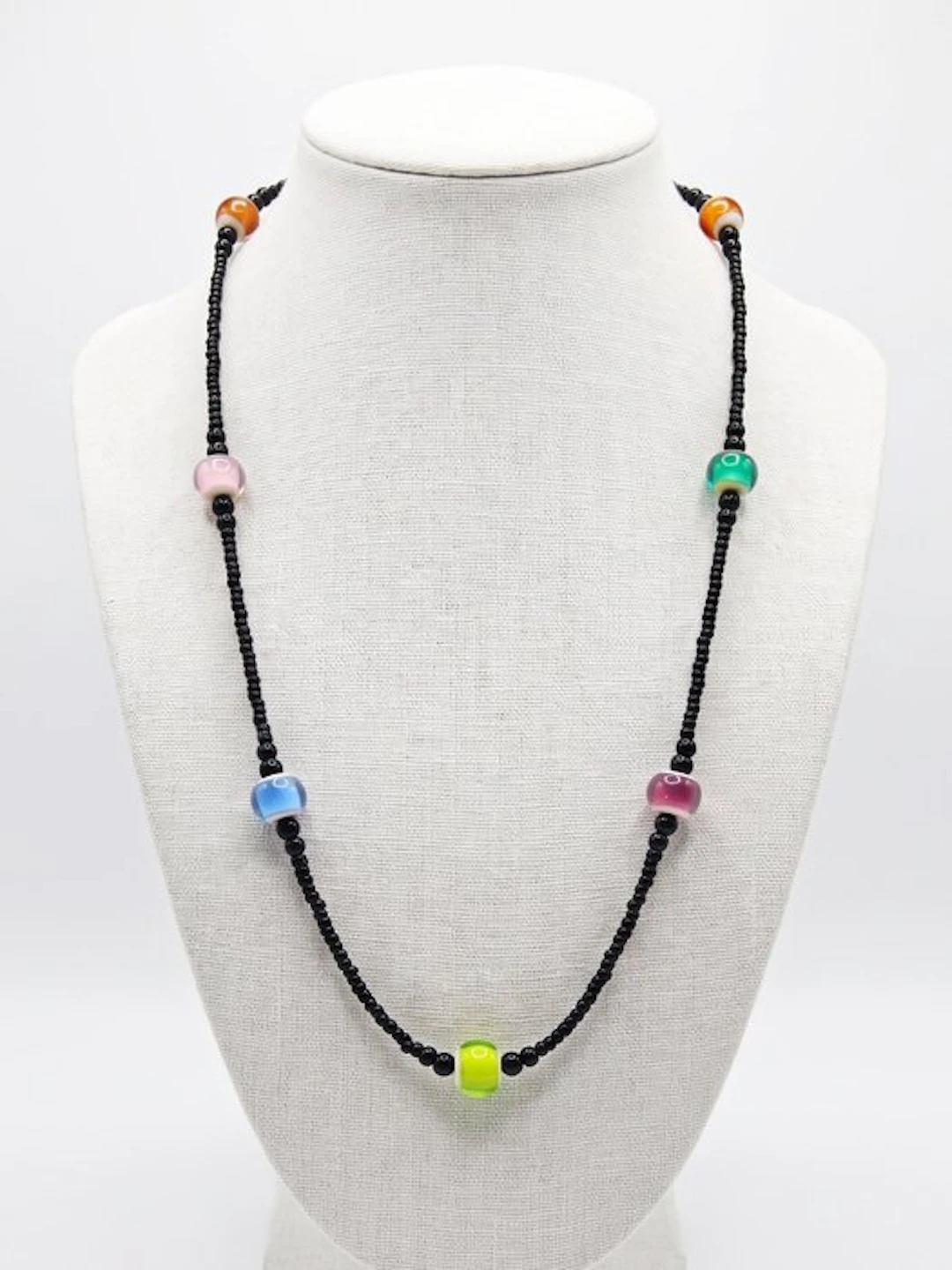Murano glass - Necklace - Opera, Night in Color