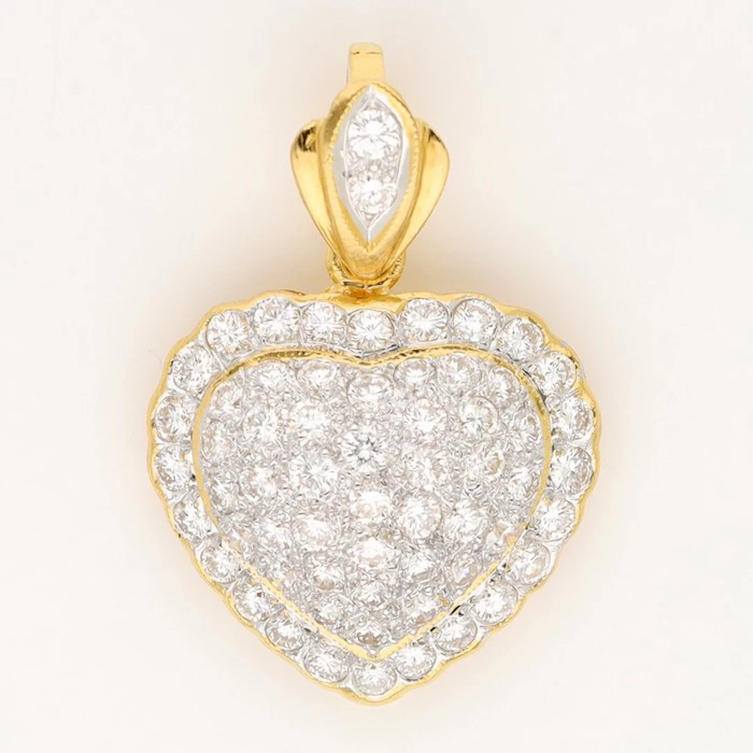 Pendant - 14 kt. Yellow gold Diamond (Natural) - Hart