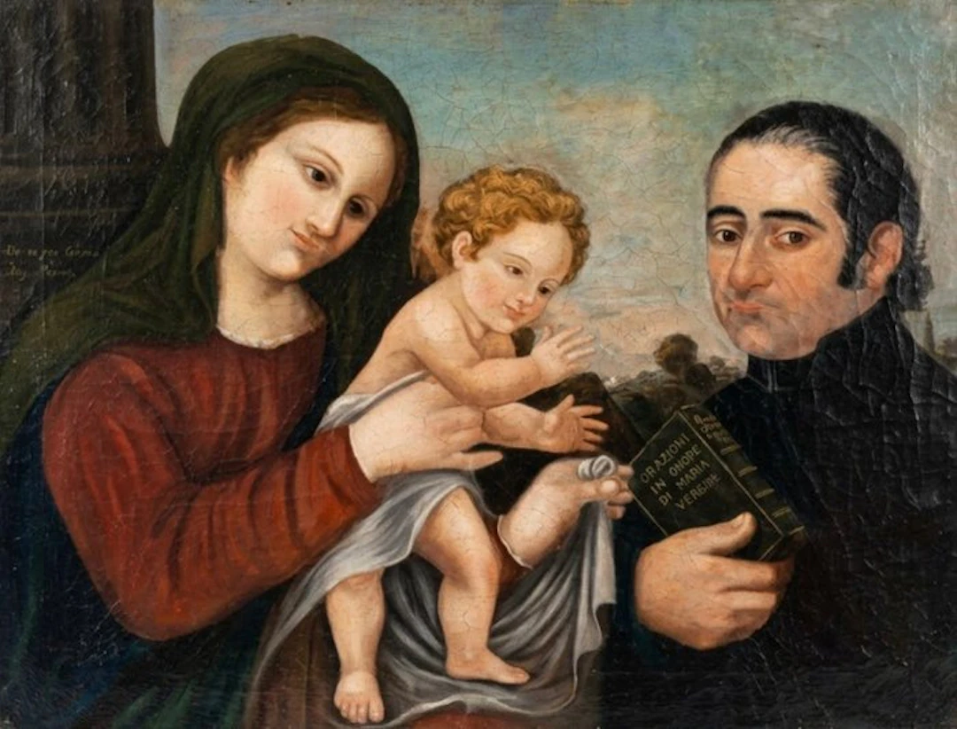Italian school (XIX) - Madonna con bambino