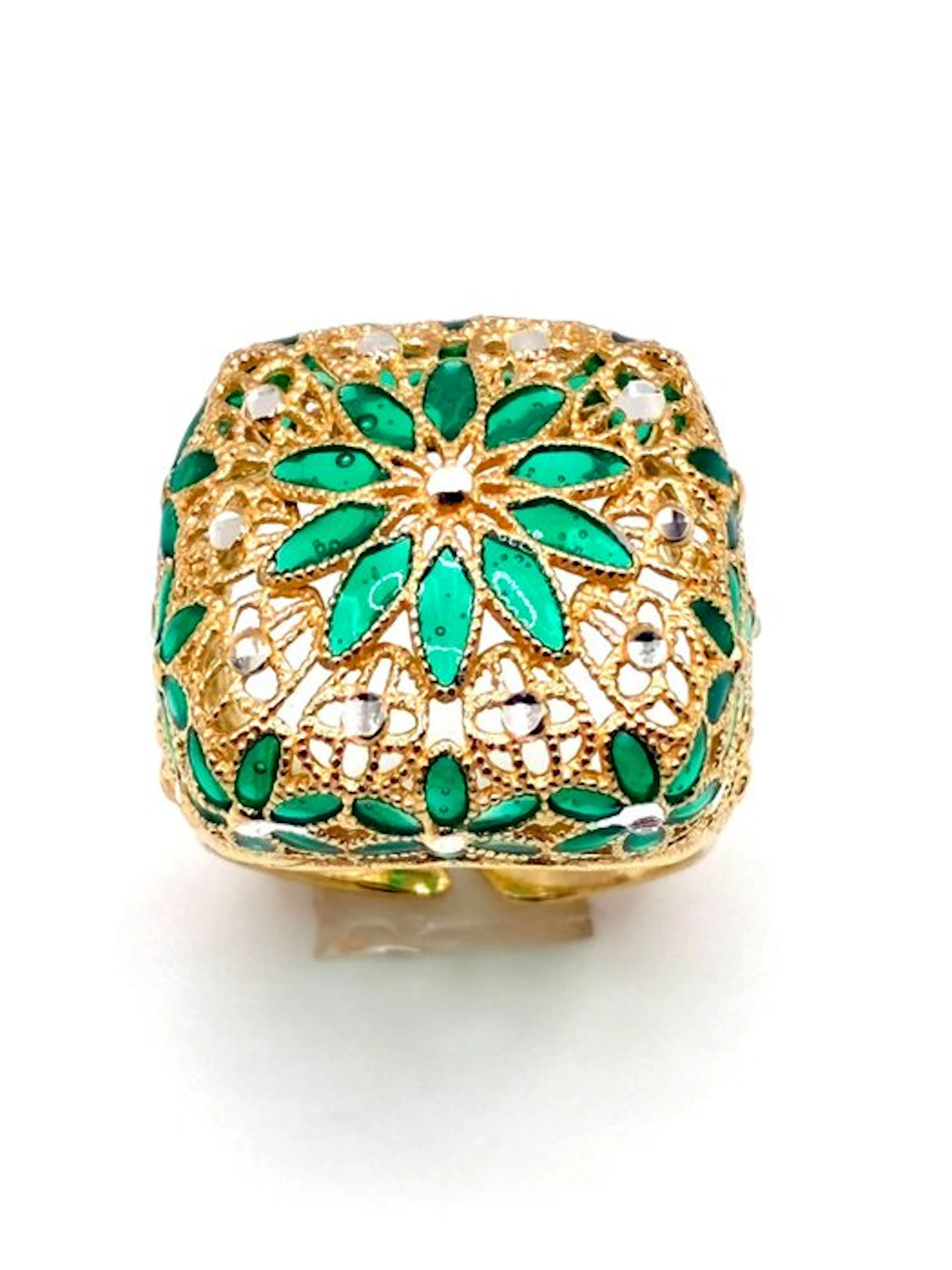 No reserve price - Cocktail ring Silver - Sterling silver 925 - Filigree