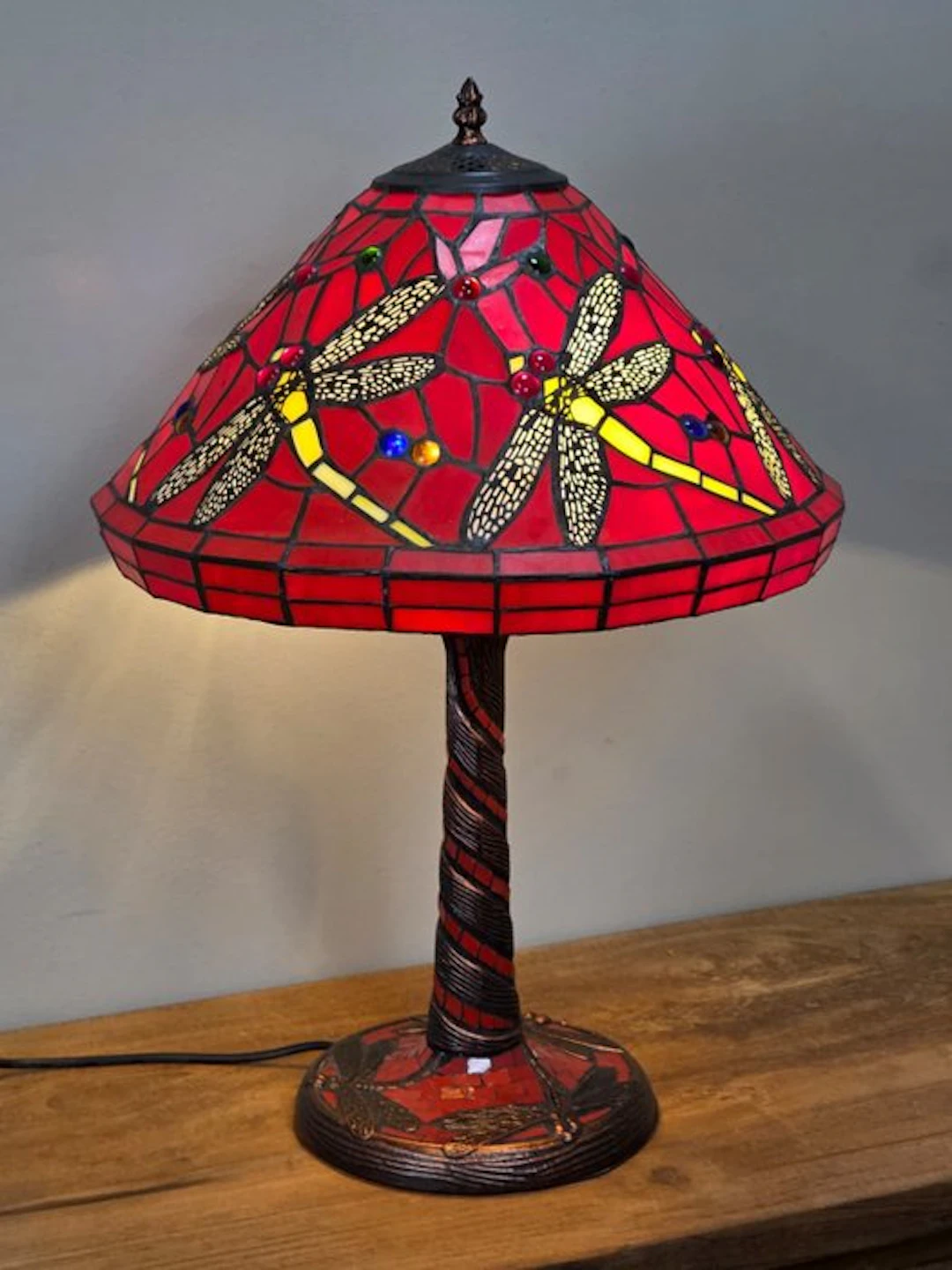Table lamp - Stained glass - Tiffany style table lamp