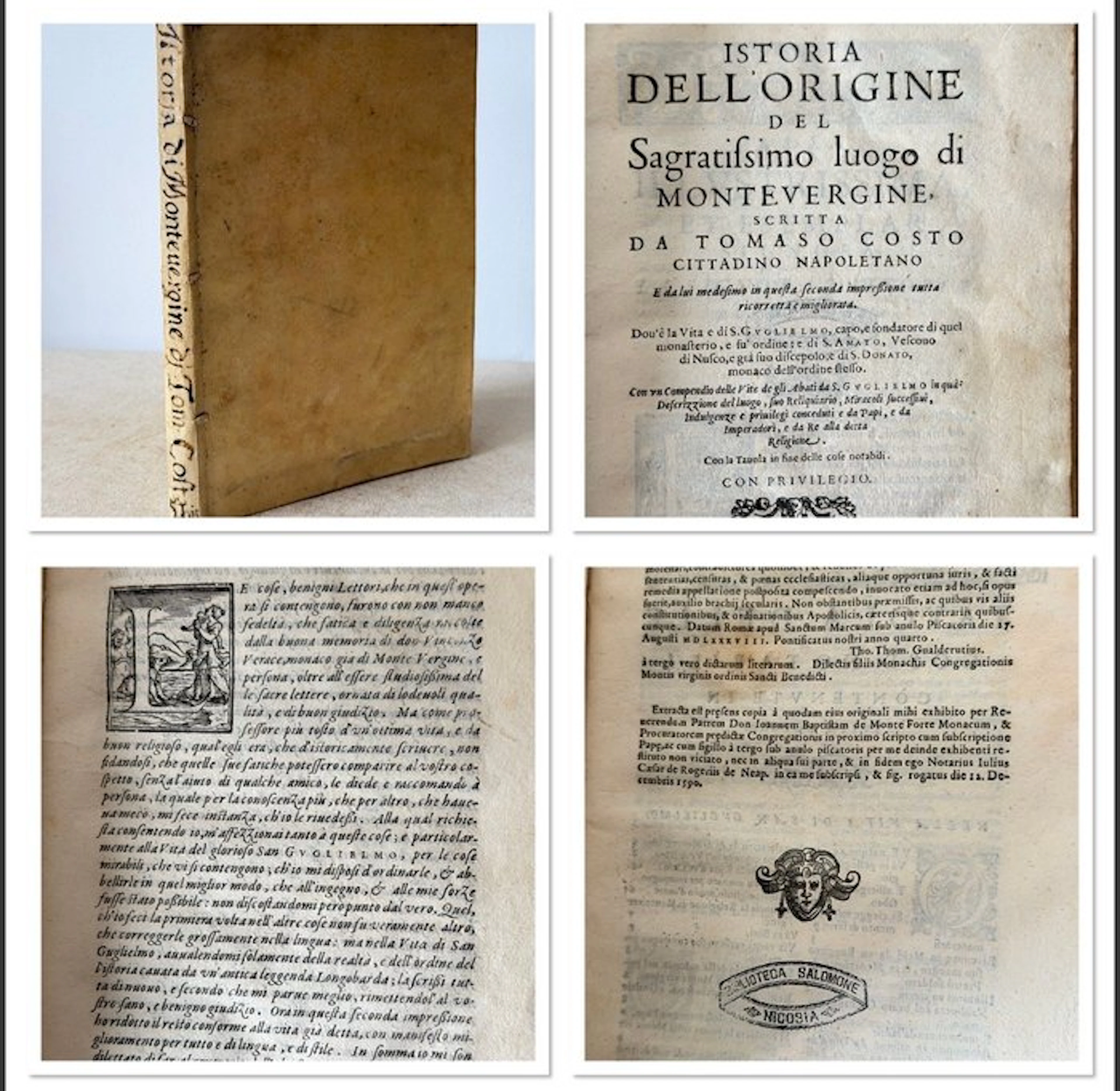 Tomaso Costo - Istoria dell'origine del Sagratissimo...