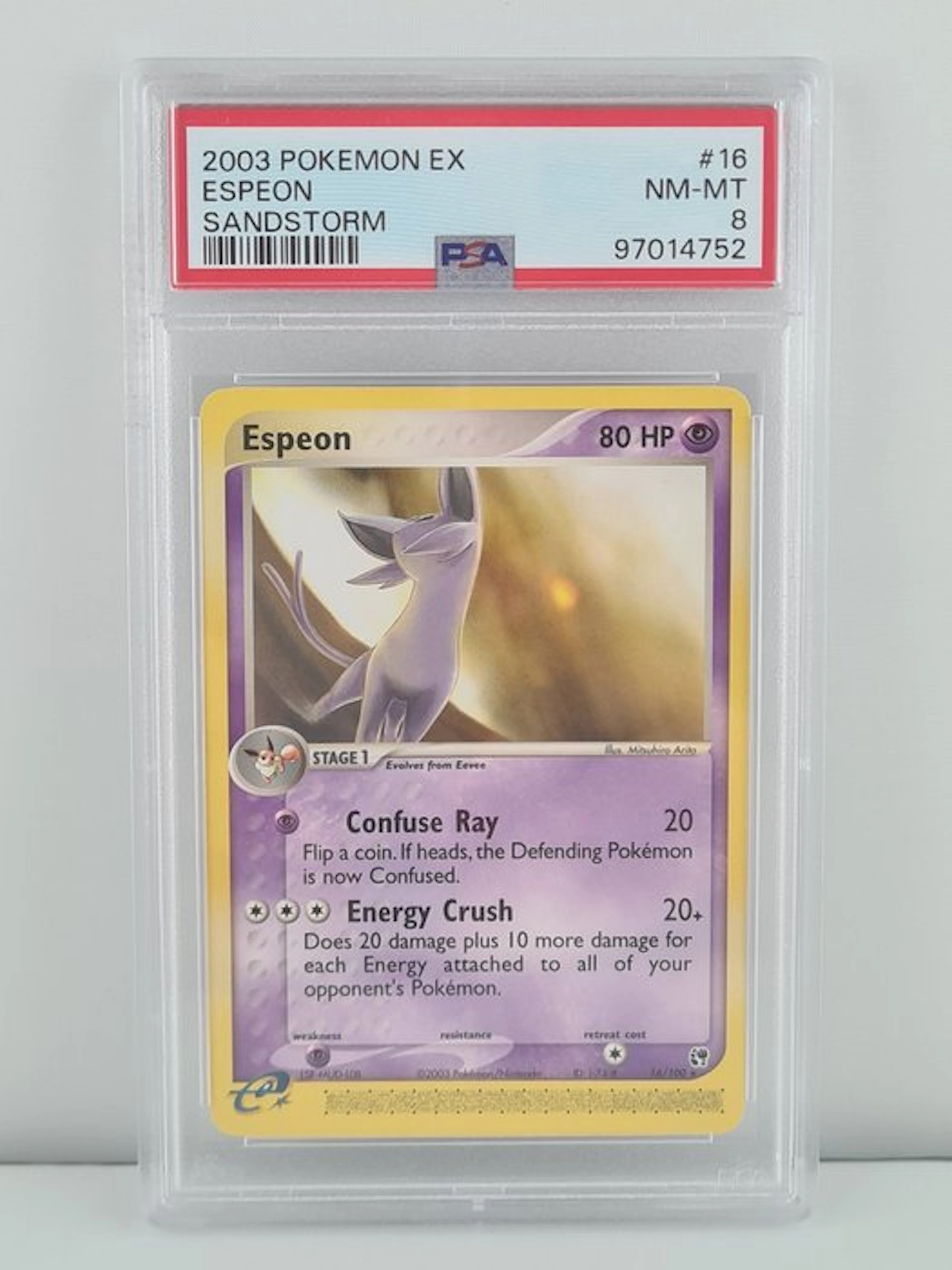 Pokémon - 1 Graded card - Pokémon - Espeon 16/100 - PSA 8