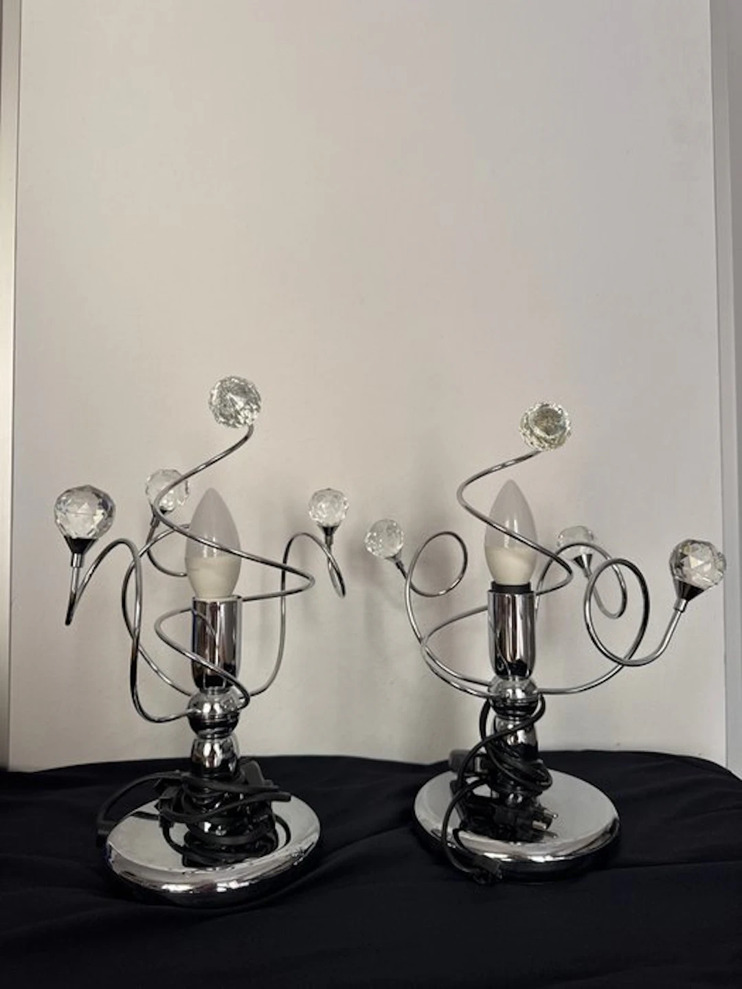 Società Idea Linea Luce - Bedside table lamp (2) - Aluminium, Glass