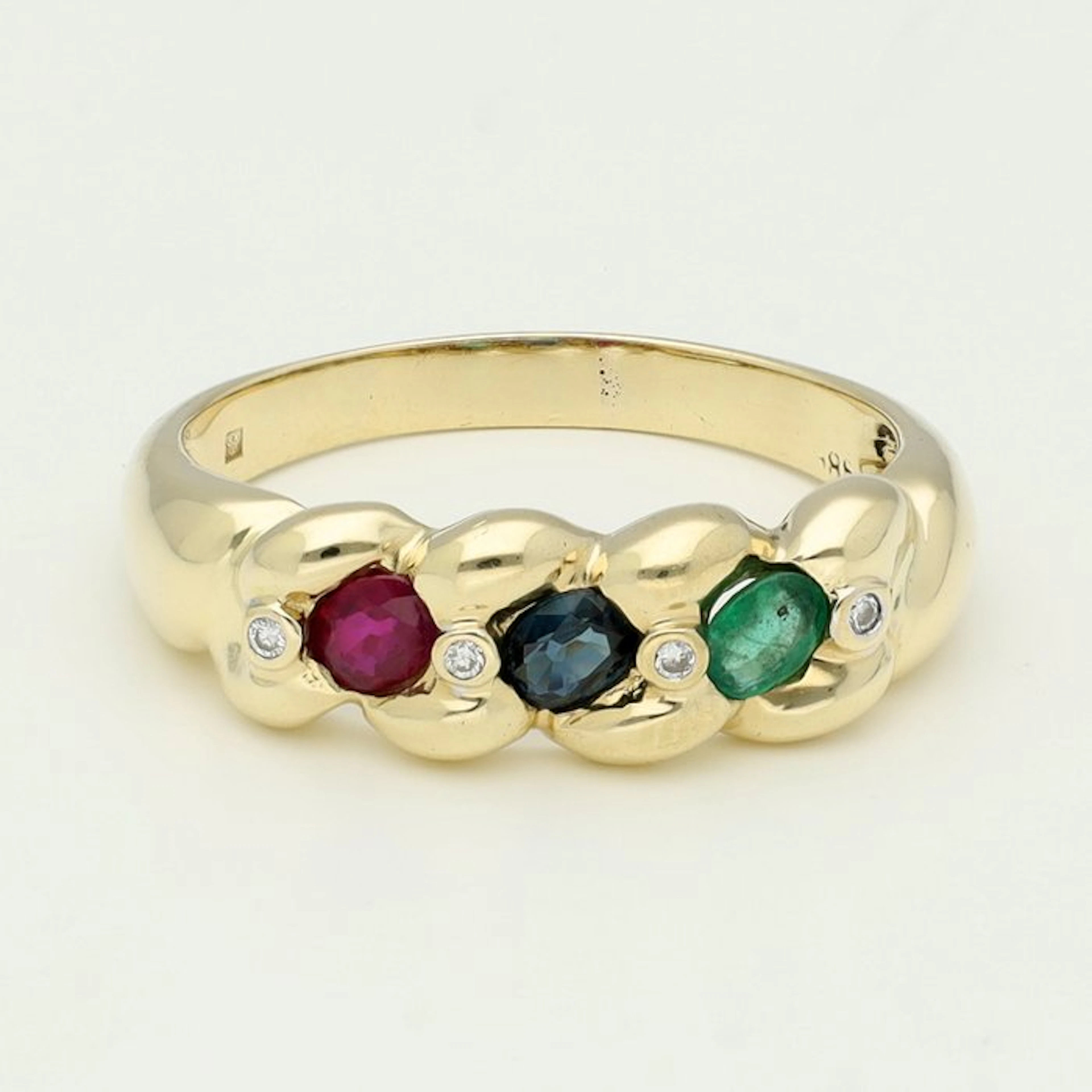 Ring - 14 kt. Yellow gold Diamond (Natural)