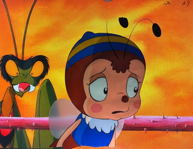Nippon Animation - 2 Animation Cels & Douga - Maya the Bee