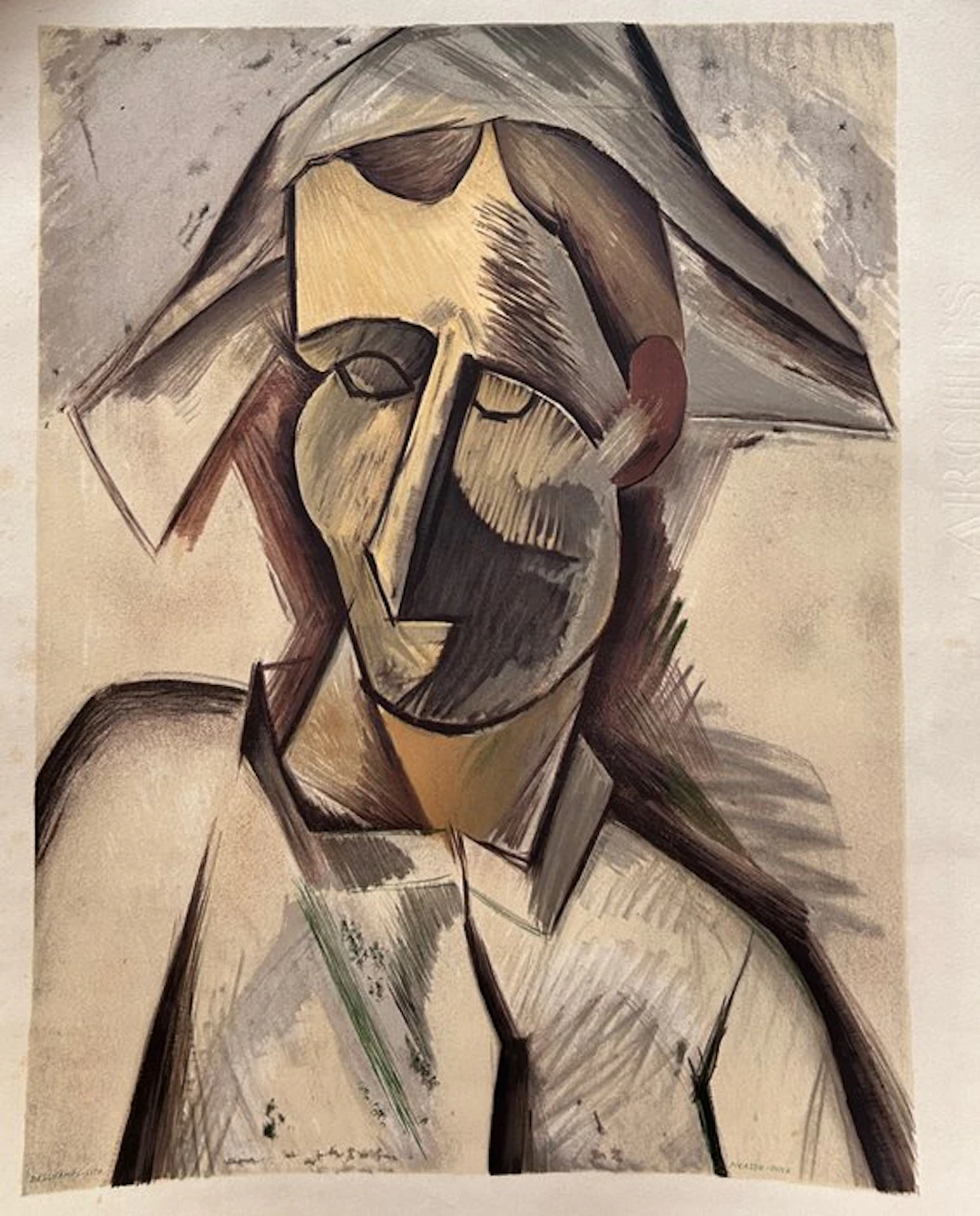 Pablo Picasso (1881-1973) - Tête d’Arlequin – 1962