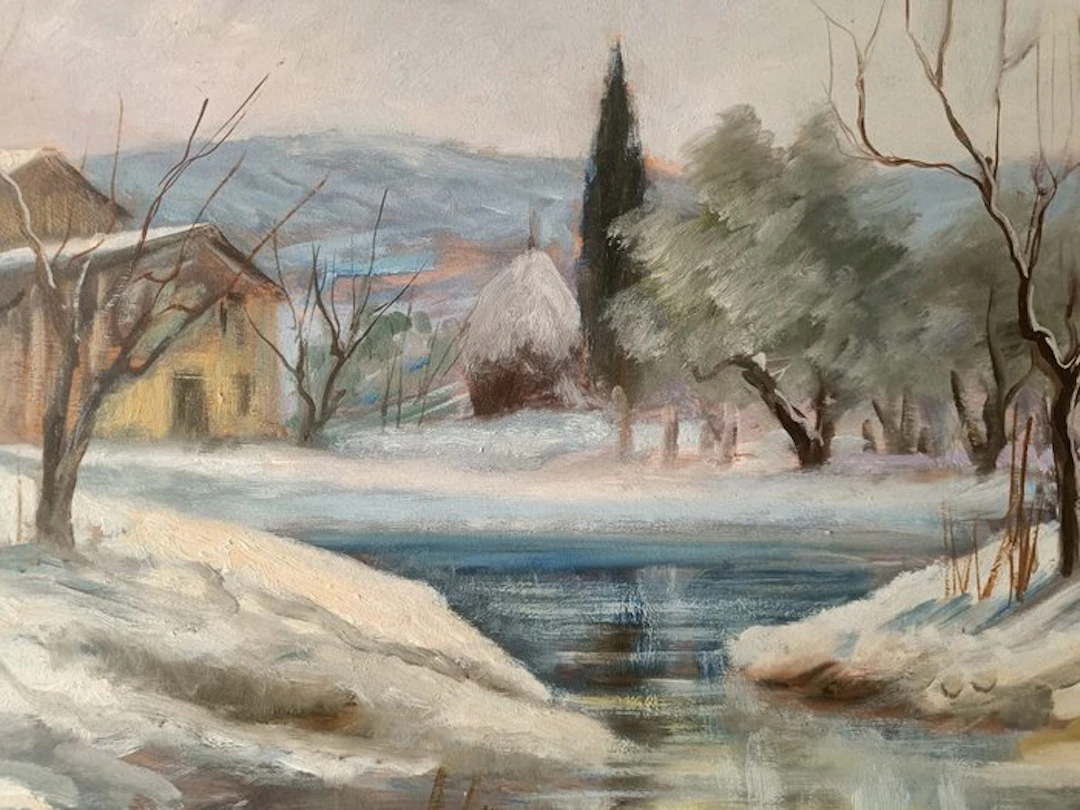 Fausto Magni (1906-1985) - Campagna innevata