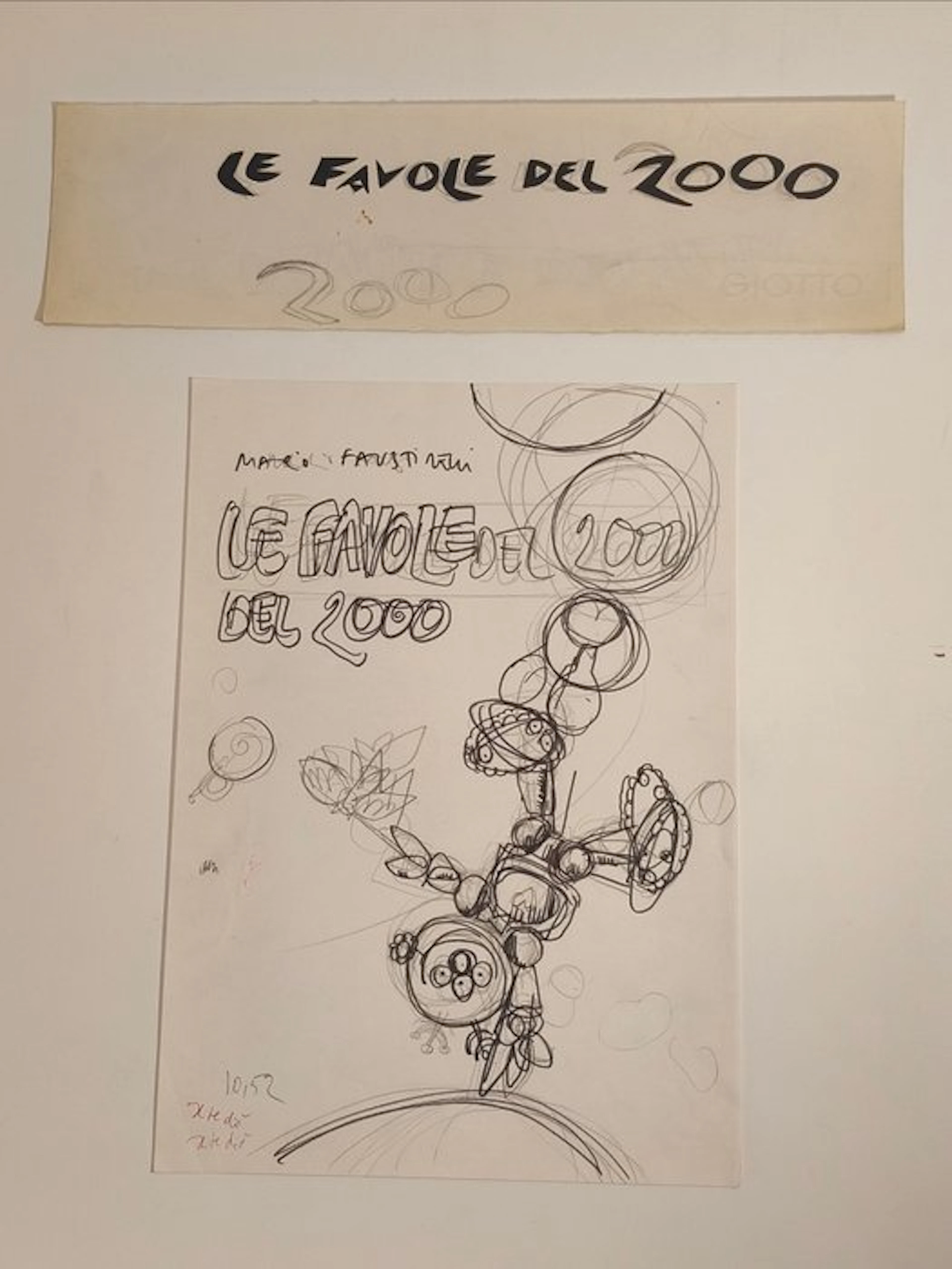 Faustinelli, Mario - 2 Original preliminary drawing - Le favole del 2000 - 1950