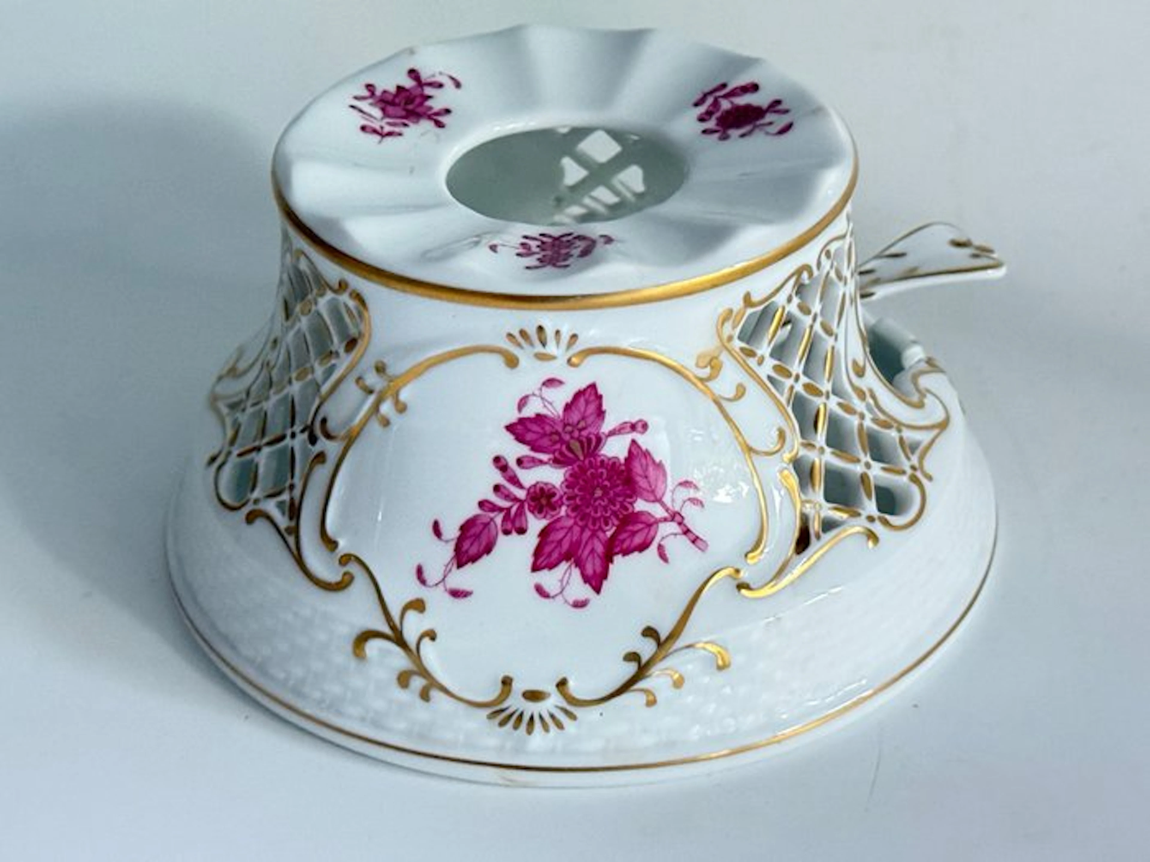 Herend - Rechaud (2) - Tea warmer Apponyi purpur Chinese...