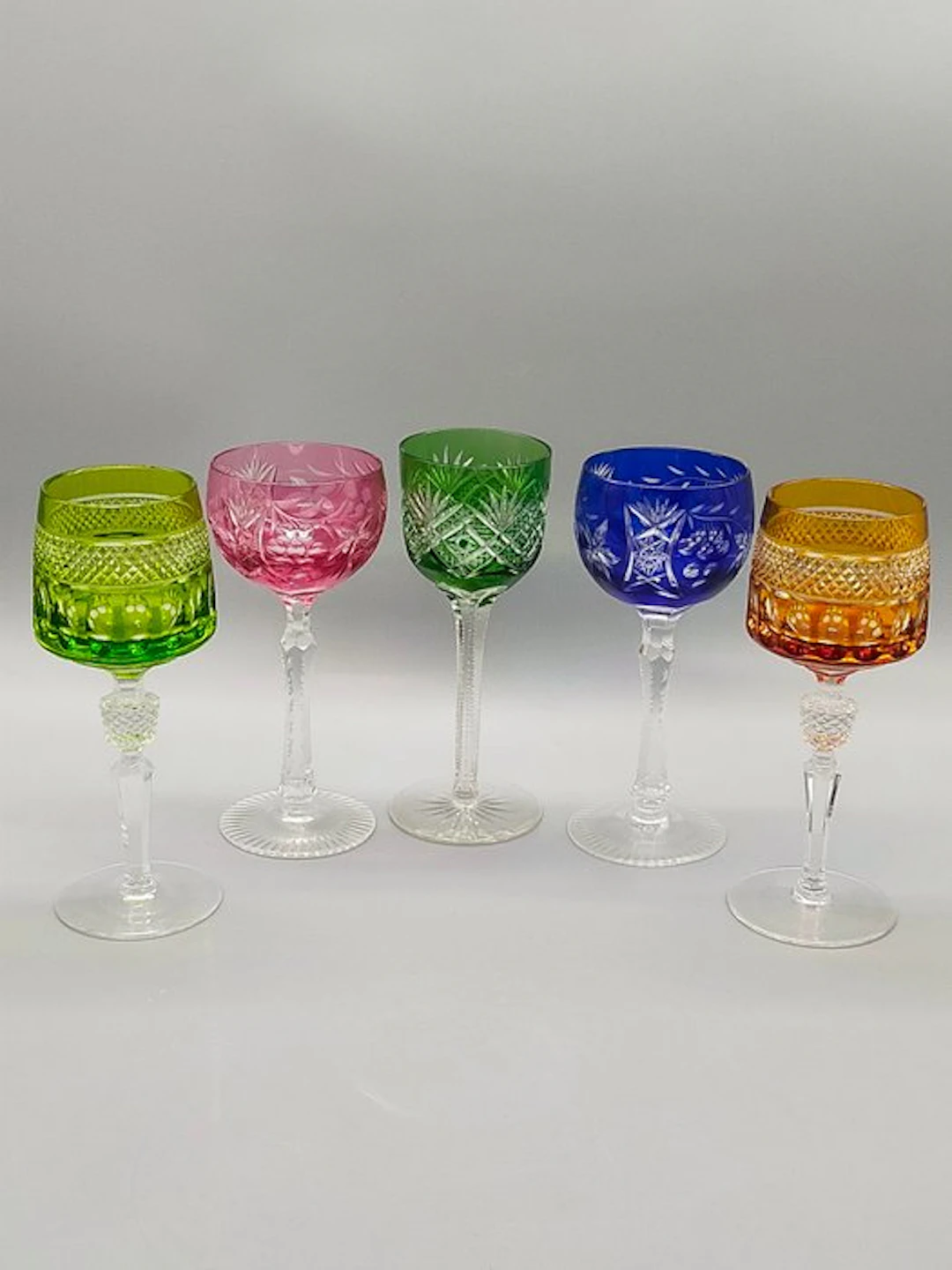 5-teiliges Römer Gläser Set Patchwork – Bunt Kristallglas...