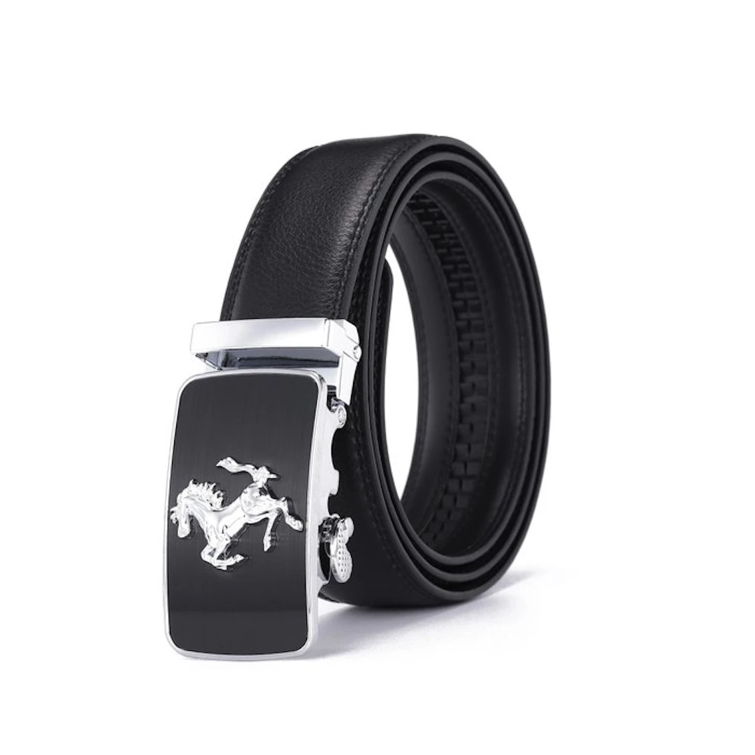 Ferrari - Ferrari Black Leather Belt - Belt