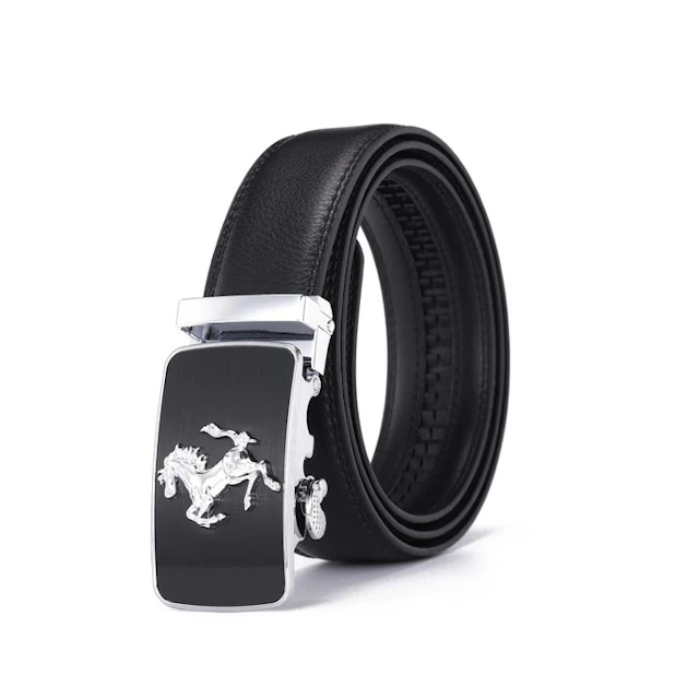 Ferrari - Ferrari Black Leather Belt - Belt