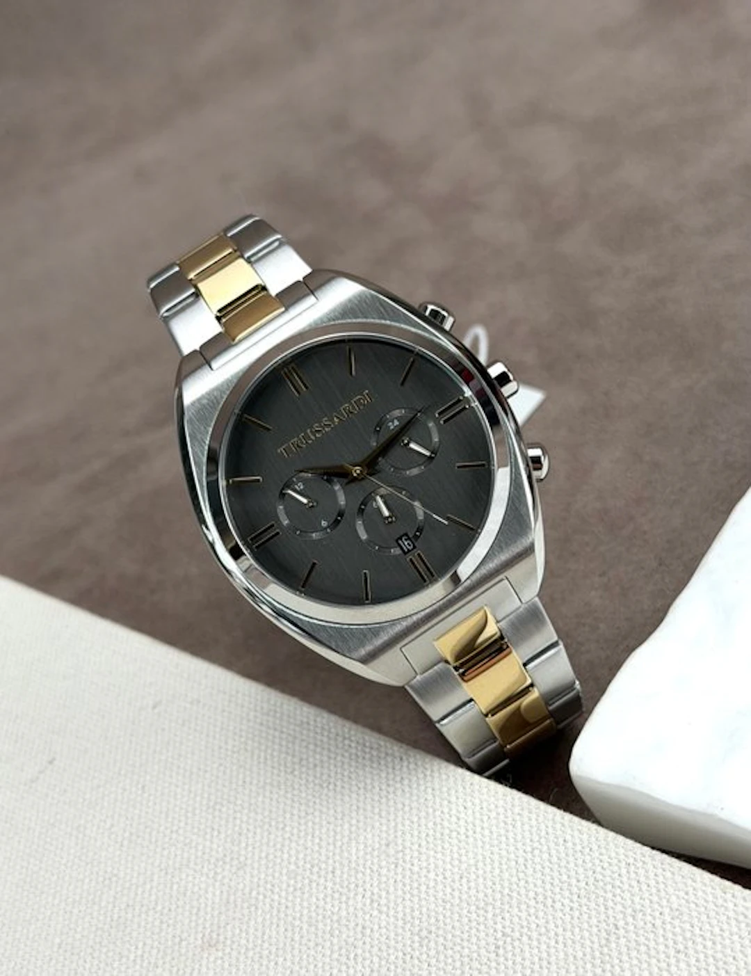 Trussardi - Metropolitan Chronograph Date Two/Tone Black...