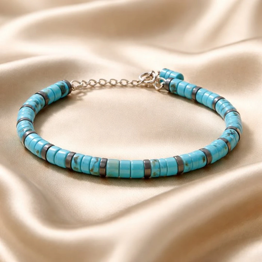 Silver - Bracelet - Naturally turquoise