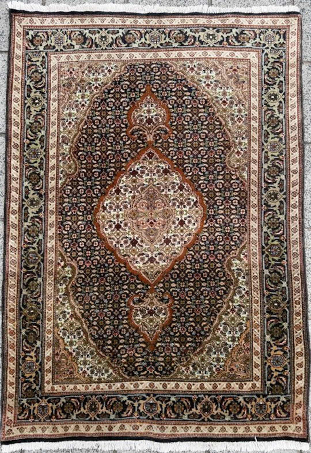 Tabriz Mahi - New - hand-knotted - wool and silk - Carpet - 147 cm - 100 cm