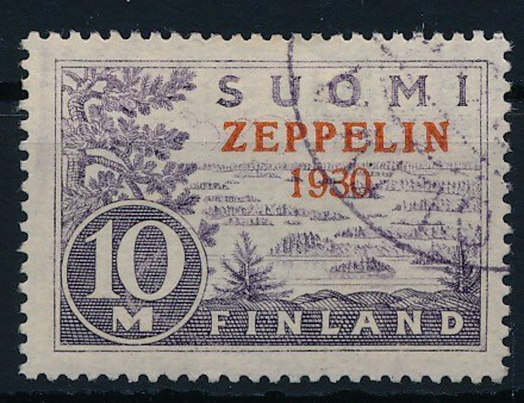 Finland 1930 - Zeppelin ride "Graf Zeppelin" to Helsinki