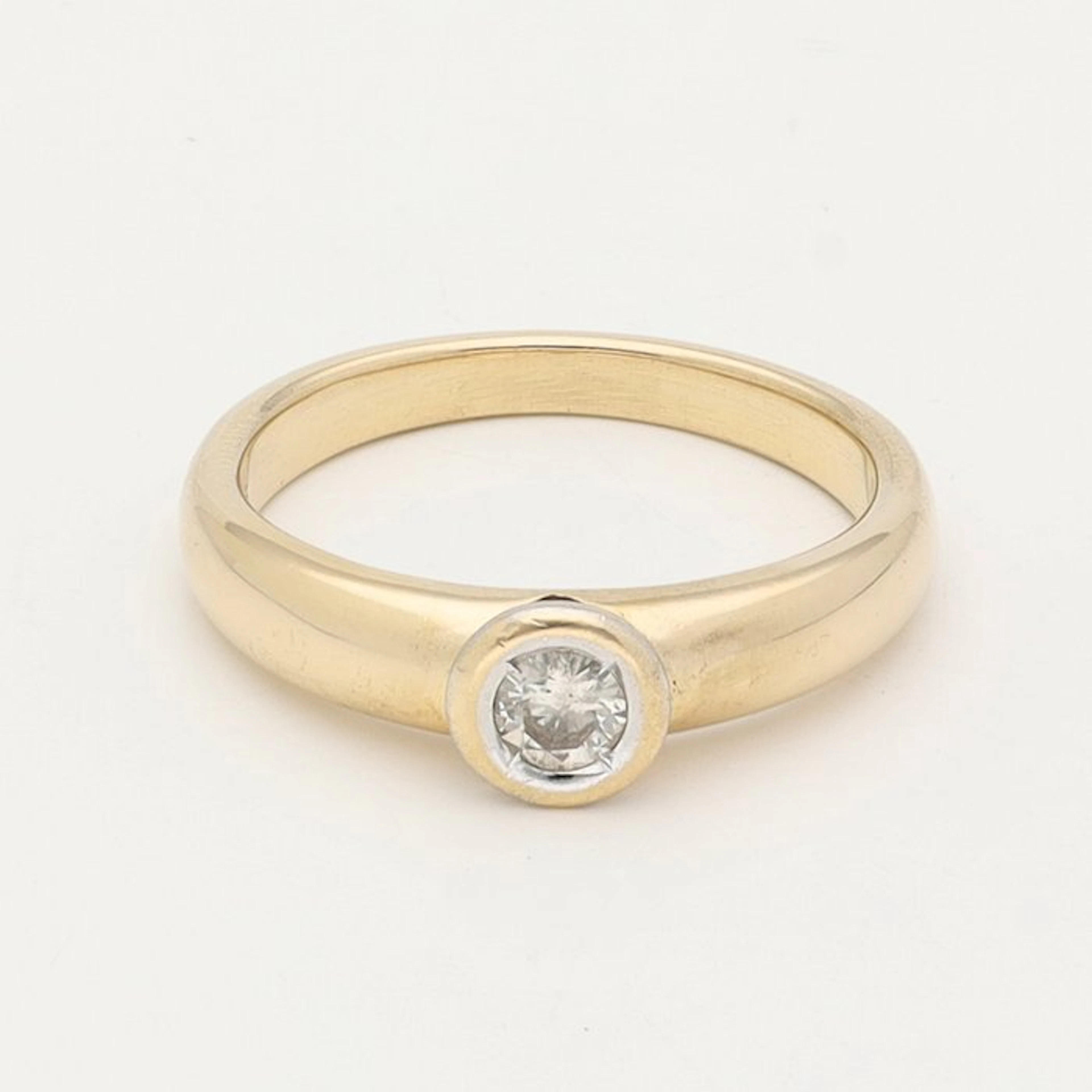 Ring - 14 kt. Yellow gold Diamond (Natural)
