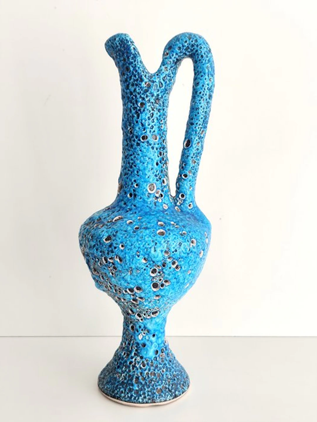 Emaux des Glaciers - Vase - Vintage Fat Lava ceramic ewer vase. - Ceramic