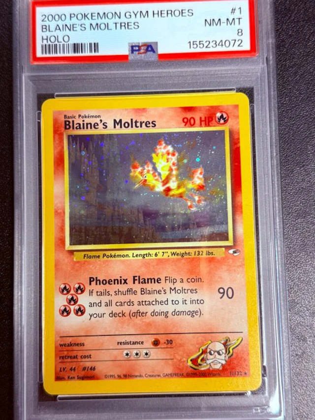 Pokémon - 1 Graded card - Moltres - PSA 8 - WOTC - Graded...
