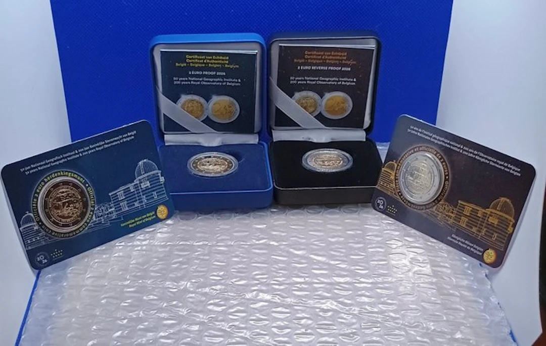 Belgium. 2 Euro 2026 "Geographic Institute and Royal...