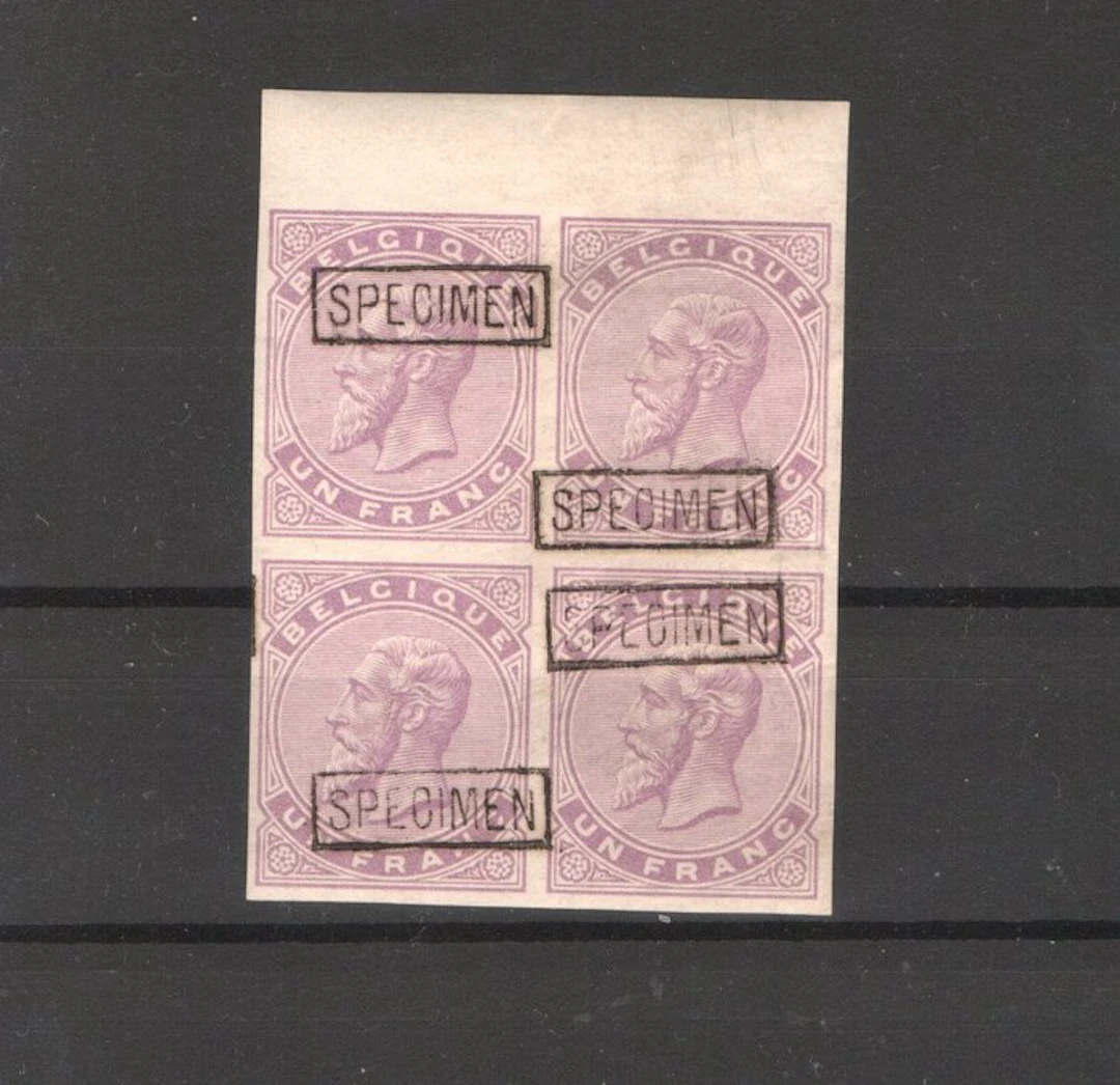 Belgium 1883 - Belgium 1883 Specimen.