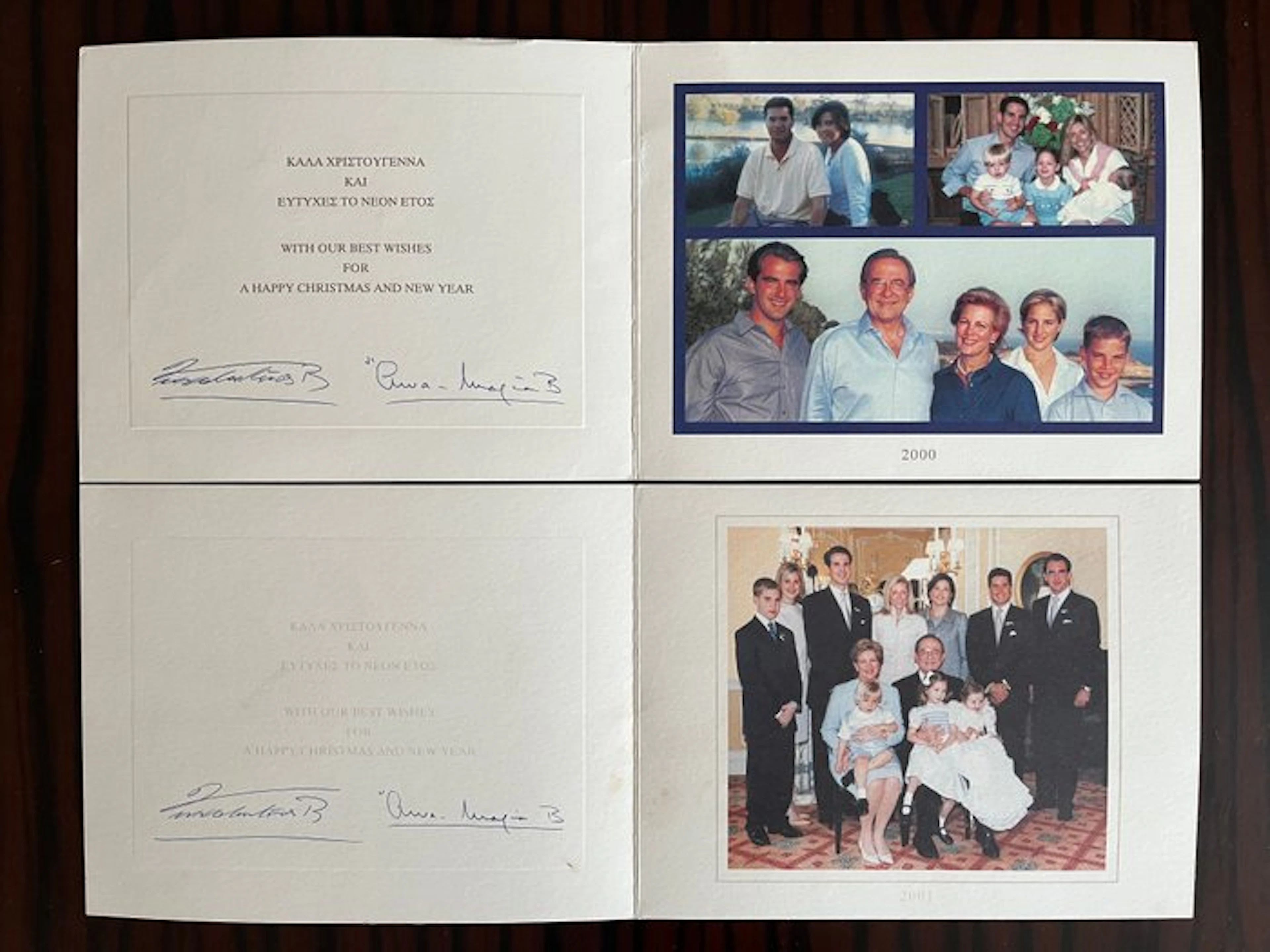 King Constantine II of Greece - Signed