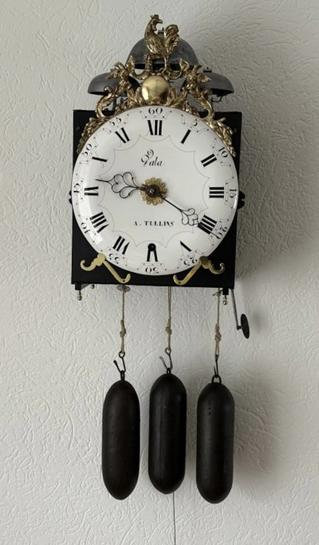 Clock (5) - Wrought iron, brass, wood - 1750-1800