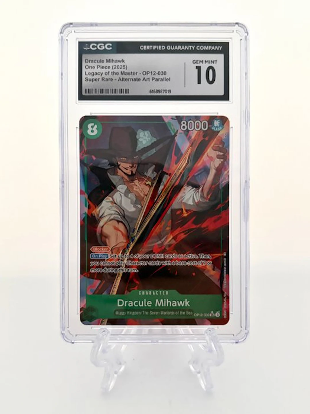 One Piece - 1 Graded card - One Piece - Dracule Mihawk...