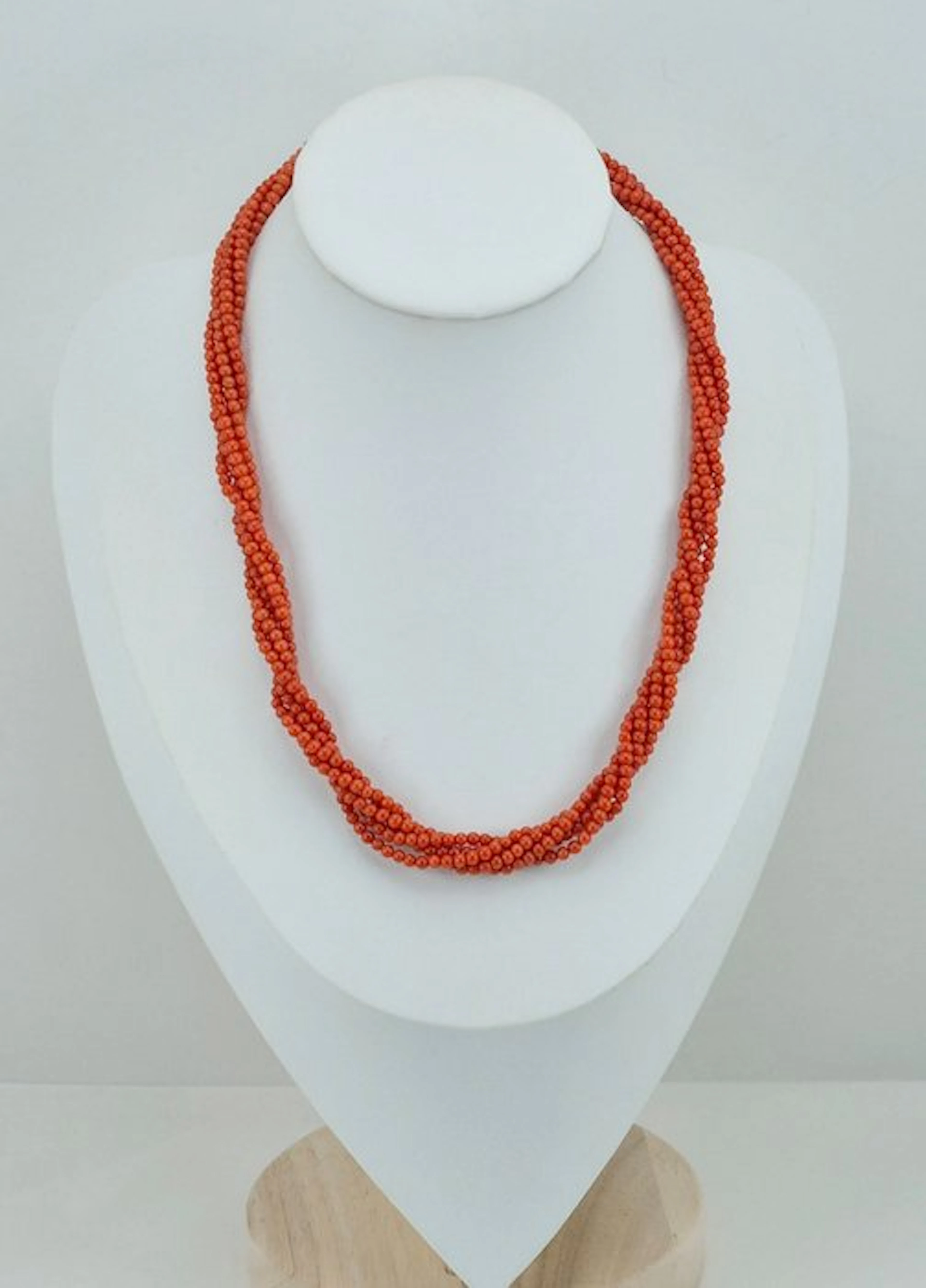 Coral - Silver, Gold-plated - Necklace - CORALLO MEDITERRANEO