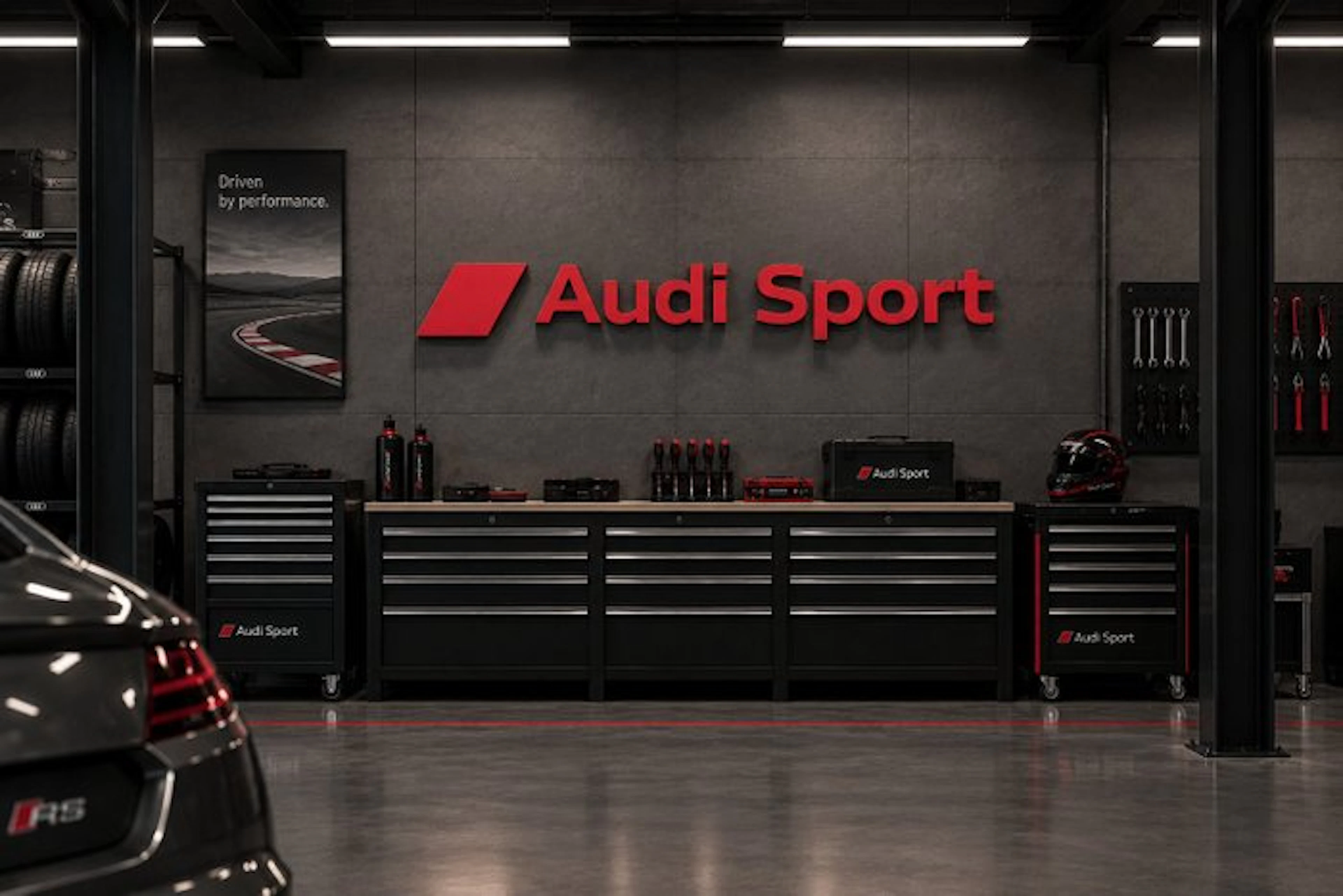 Audi - Audi Sport 240 cm - Audi sport - Advertising sign - sport - ABS