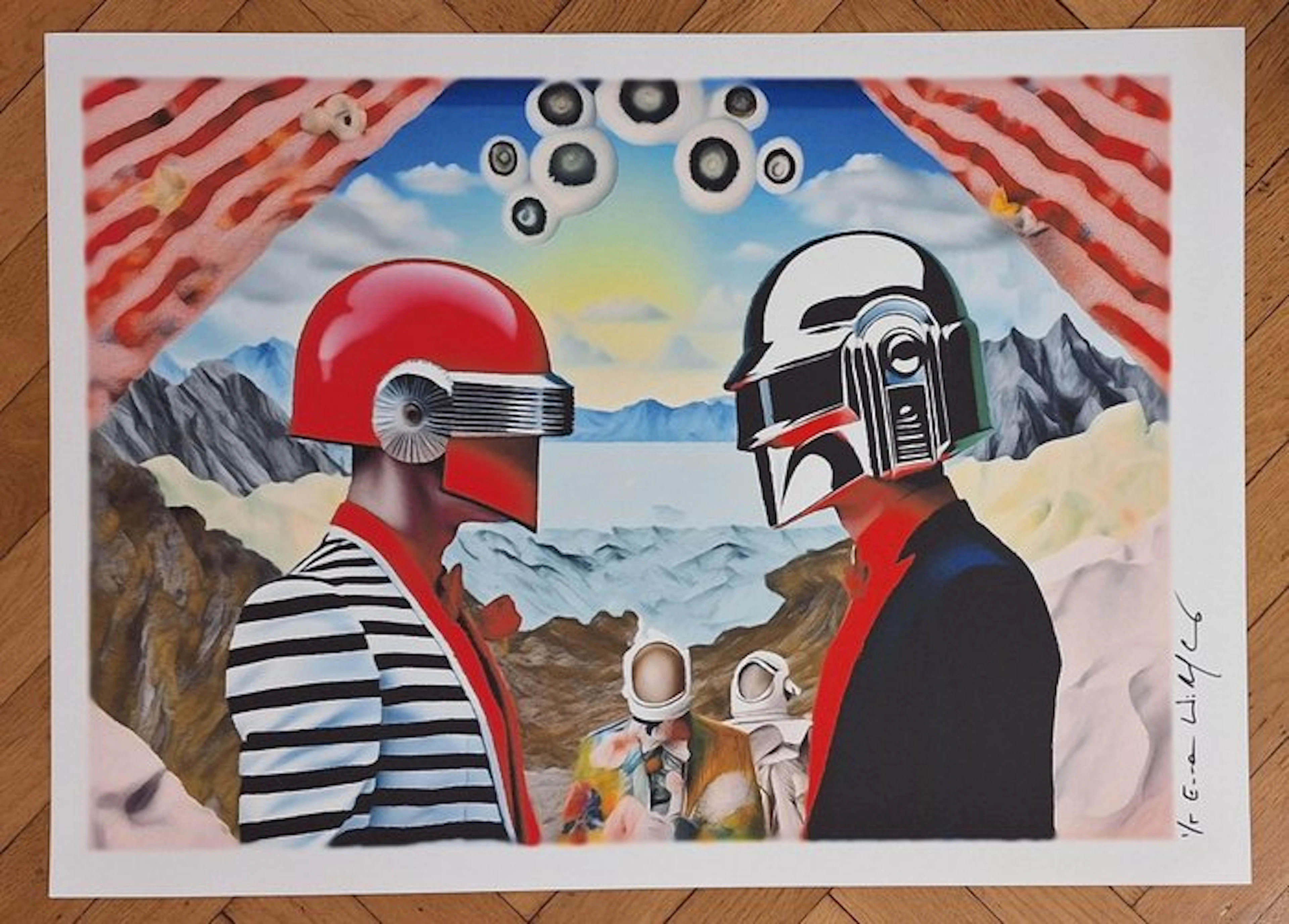Daft Punk - edition "Surreal Harmonies" by Emma Wildfang - Large size