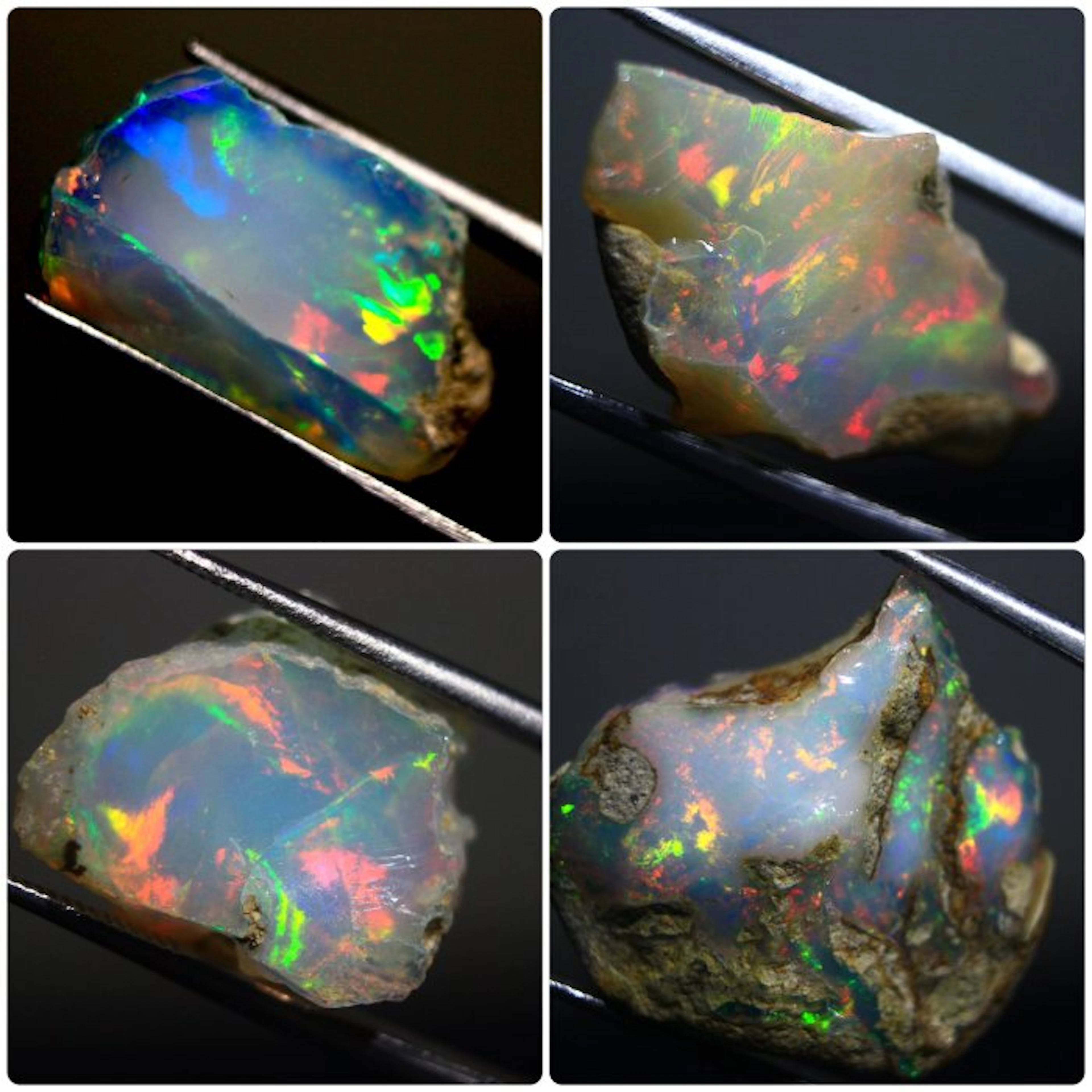 Carat 37.20 Top Quality Ethiopian Opal - Specimen- 7.44 g - (4)