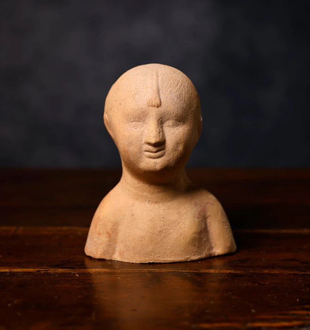 Roman-Eastern Mediterranean, bust in terracotta depicting a child - 15 cm