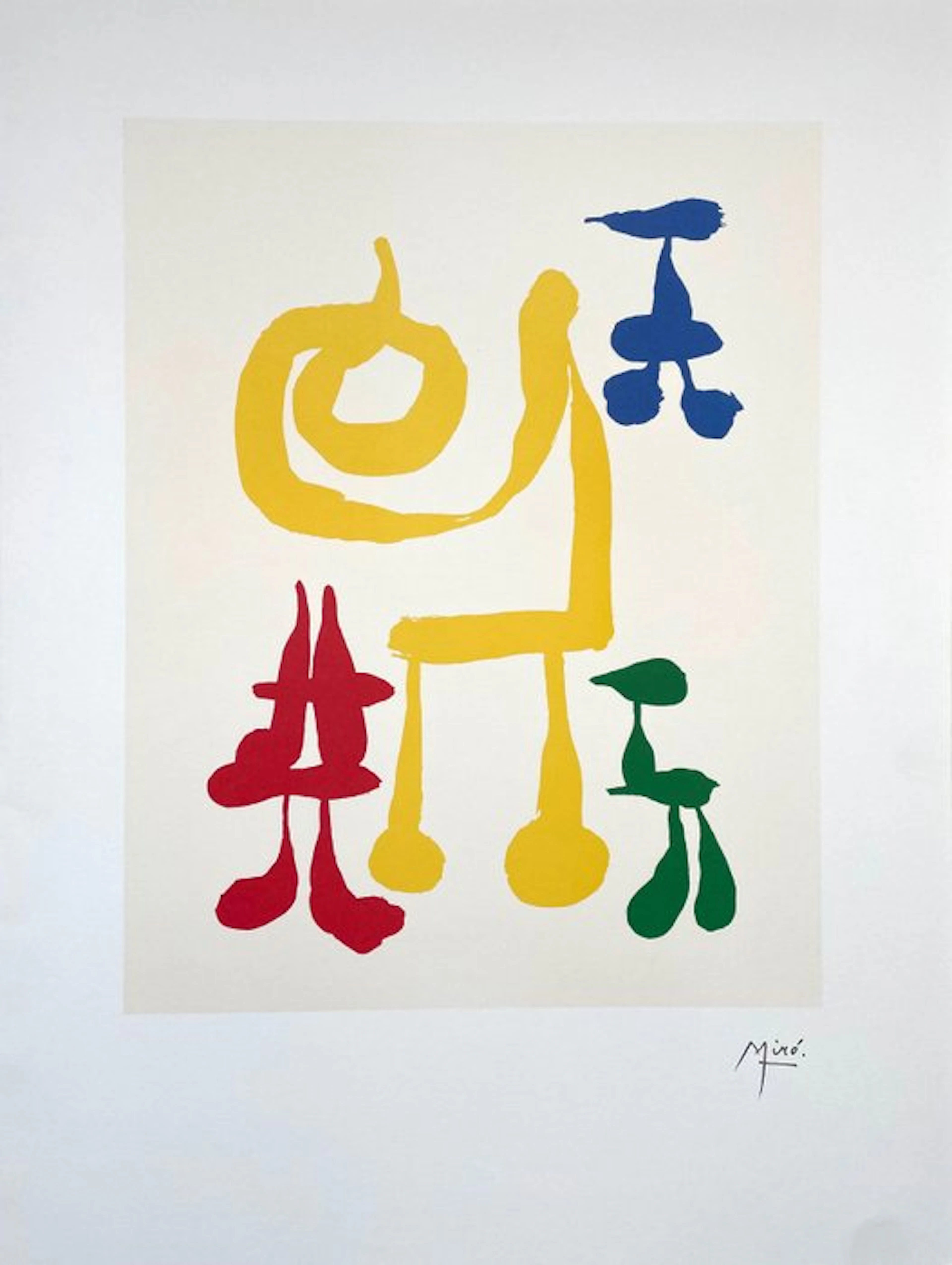 Joan Miro (1893-1983) - Parler Seul - lithographic licensed print 2004 - COA