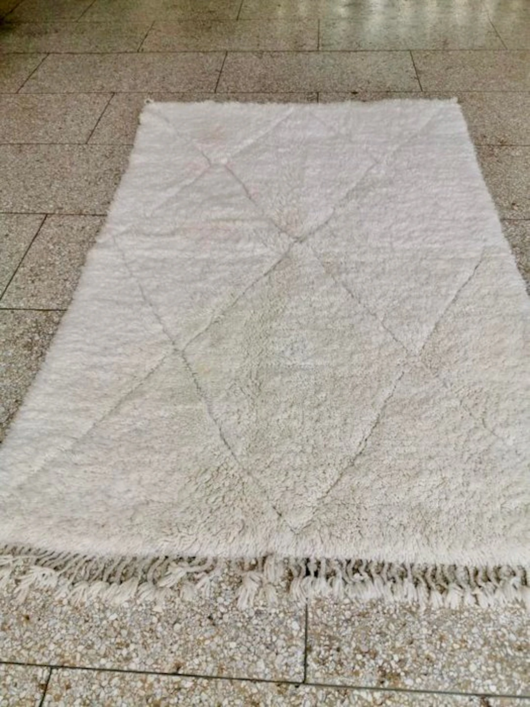 Carpet - 230 cm - 160 cm - Pure wool Berber rug