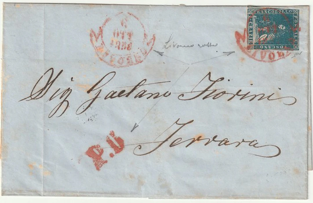Italian Ancient States - Tuscany 1858 - October 6