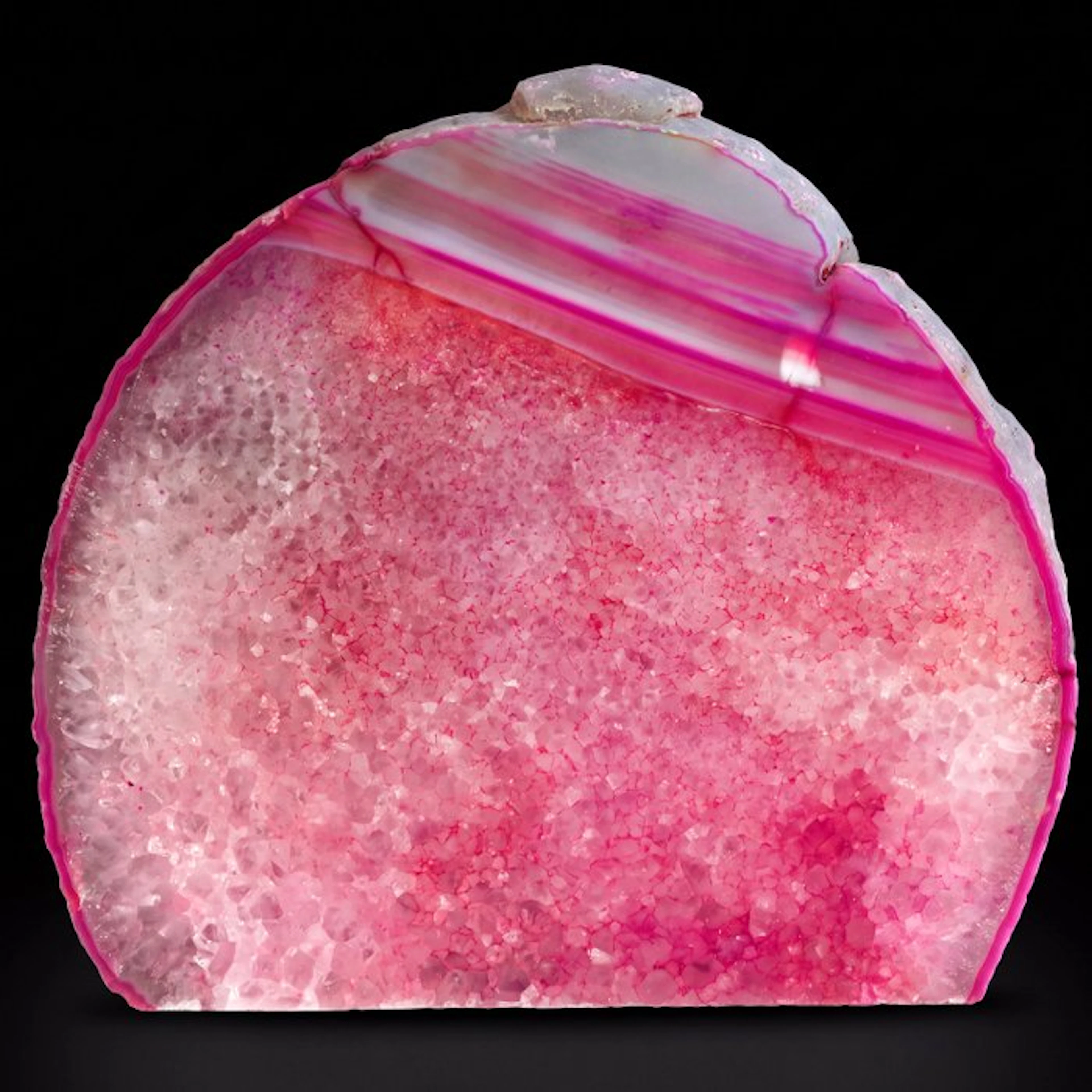 XL Pink Agate - 21x24x10 cm - Geode- 5.1 kg