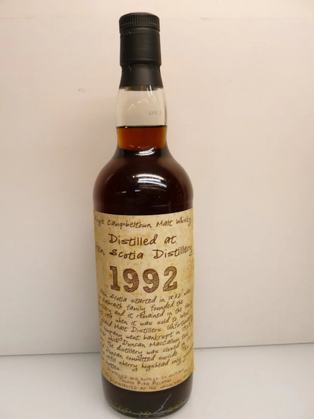 Glen Scotia 1992 20 years old Thosop - One of 162 - b. 2012 - 70cl