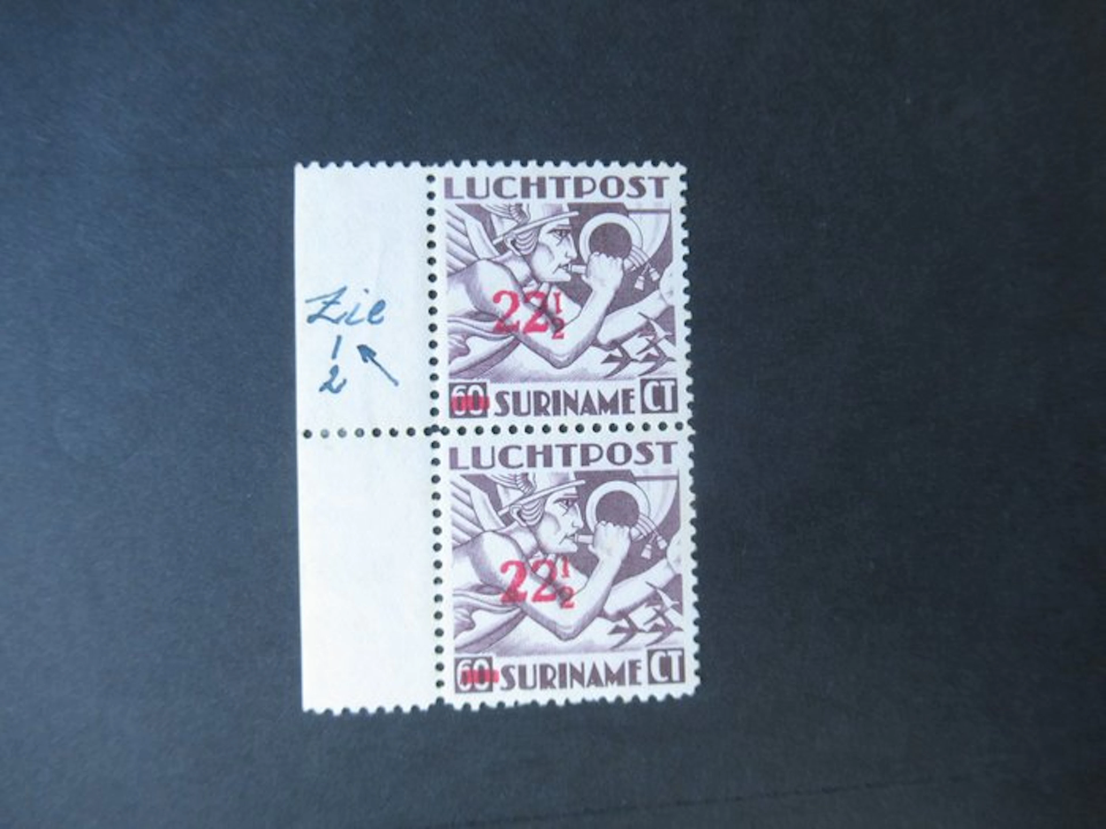 Suriname 1945/1945 - Airmail 23 mint Suriname with a...