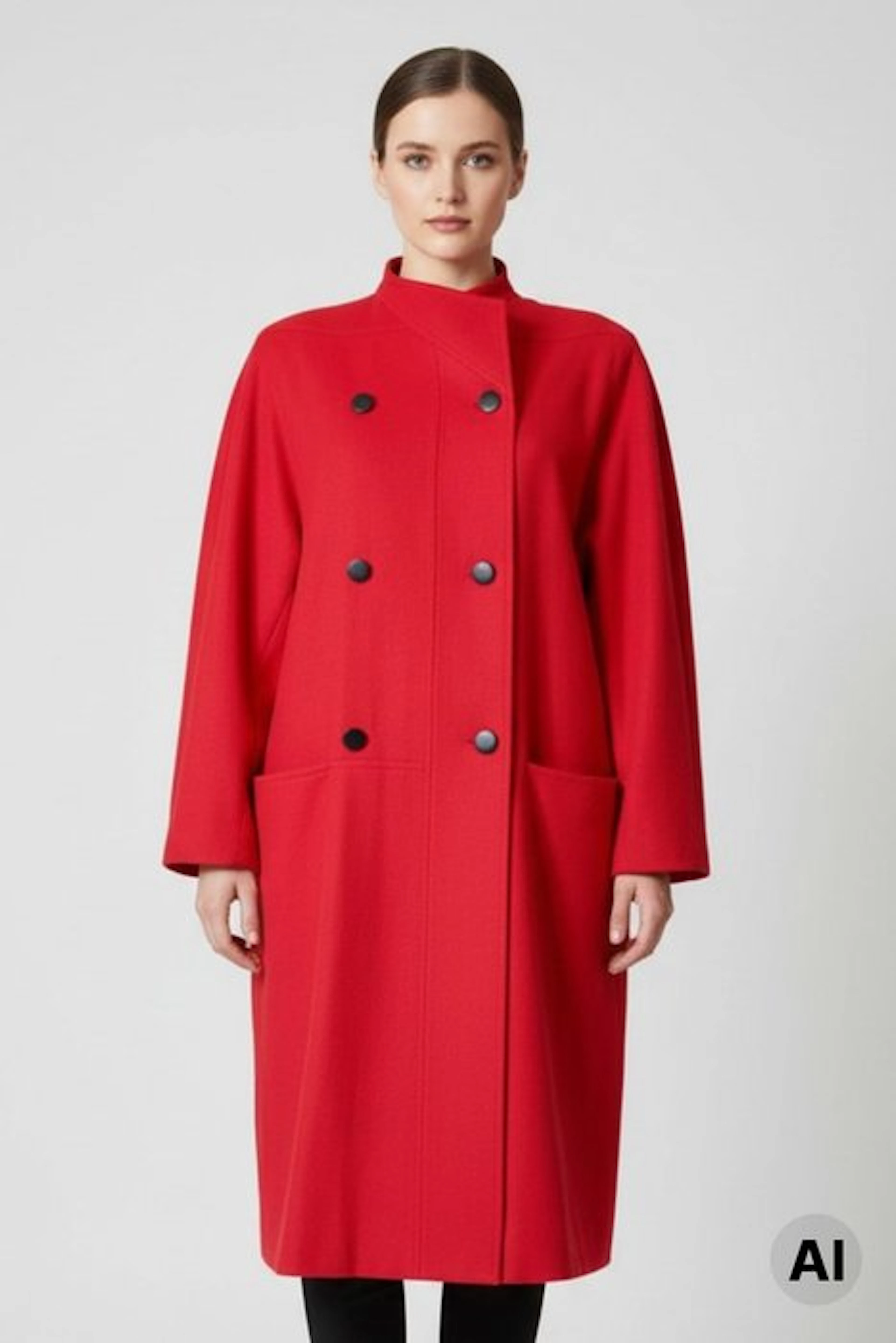 MAX MARA – Cappotto Vintage Doppiopetto in Pura Lana con...
