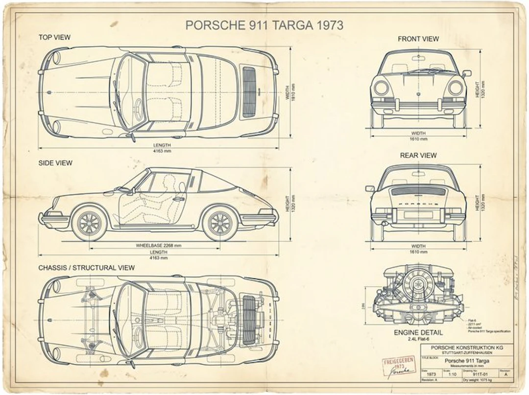 Shmidt.Art - Porsche - Porsche 911 Targa 1973 - 1970s