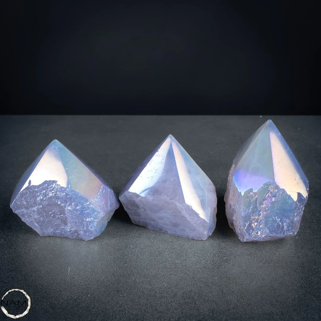 Angel Aura Quartz Points – A fascinating display of color...