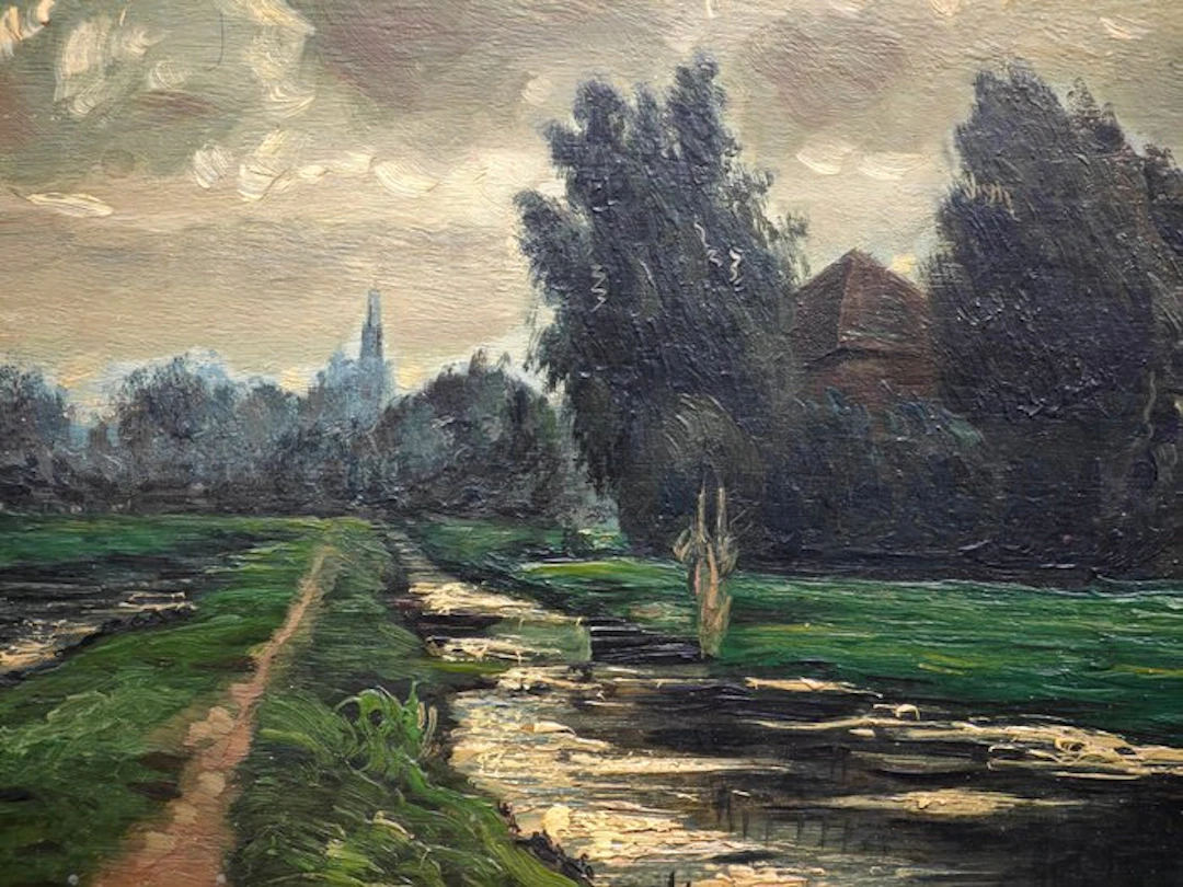 Willem Roelofs (1822-1897), After - Le chemin entre les eaux