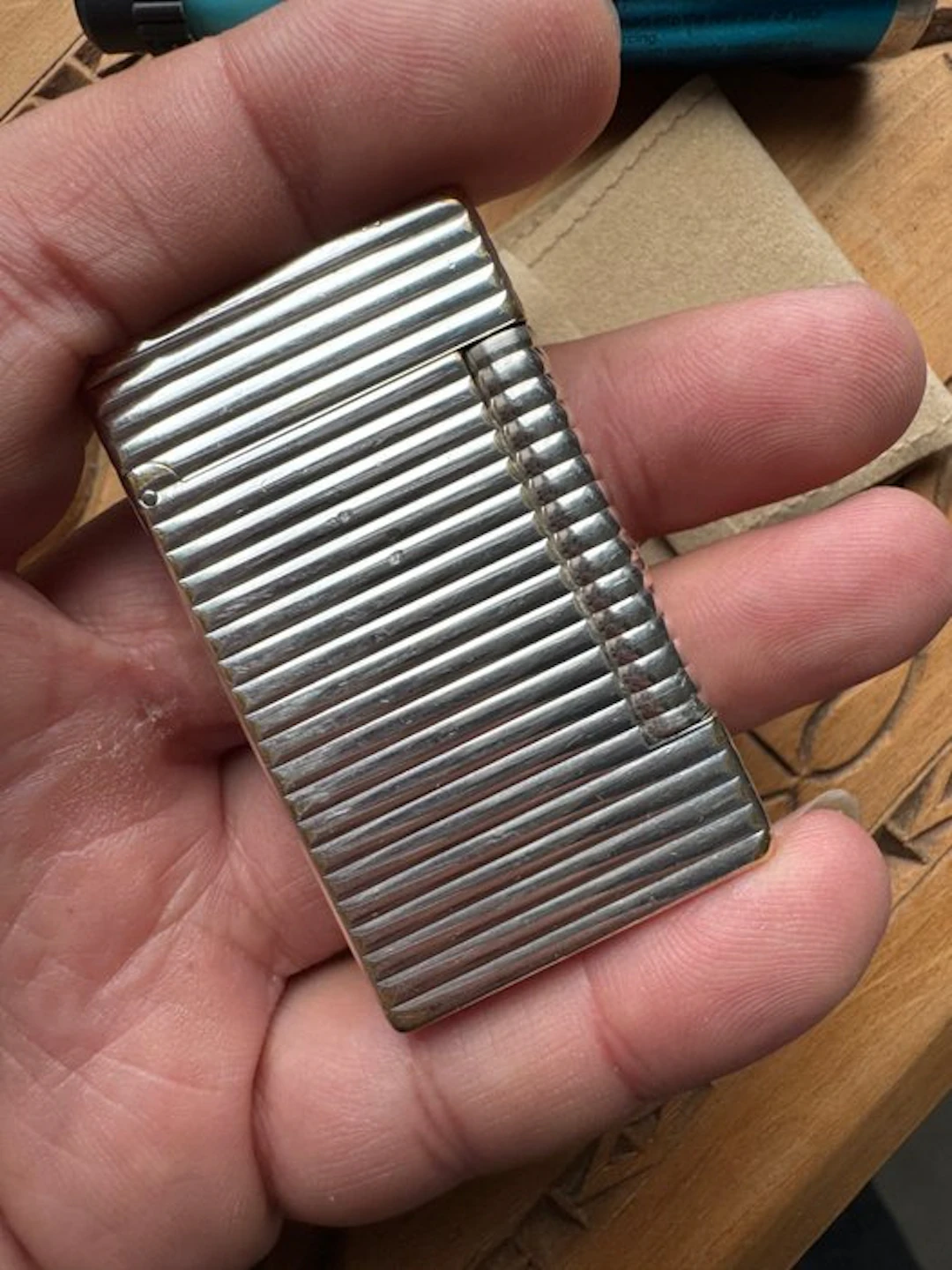 S.T. Dupont, ligne D Gatsby line - Lighter - Silver plated