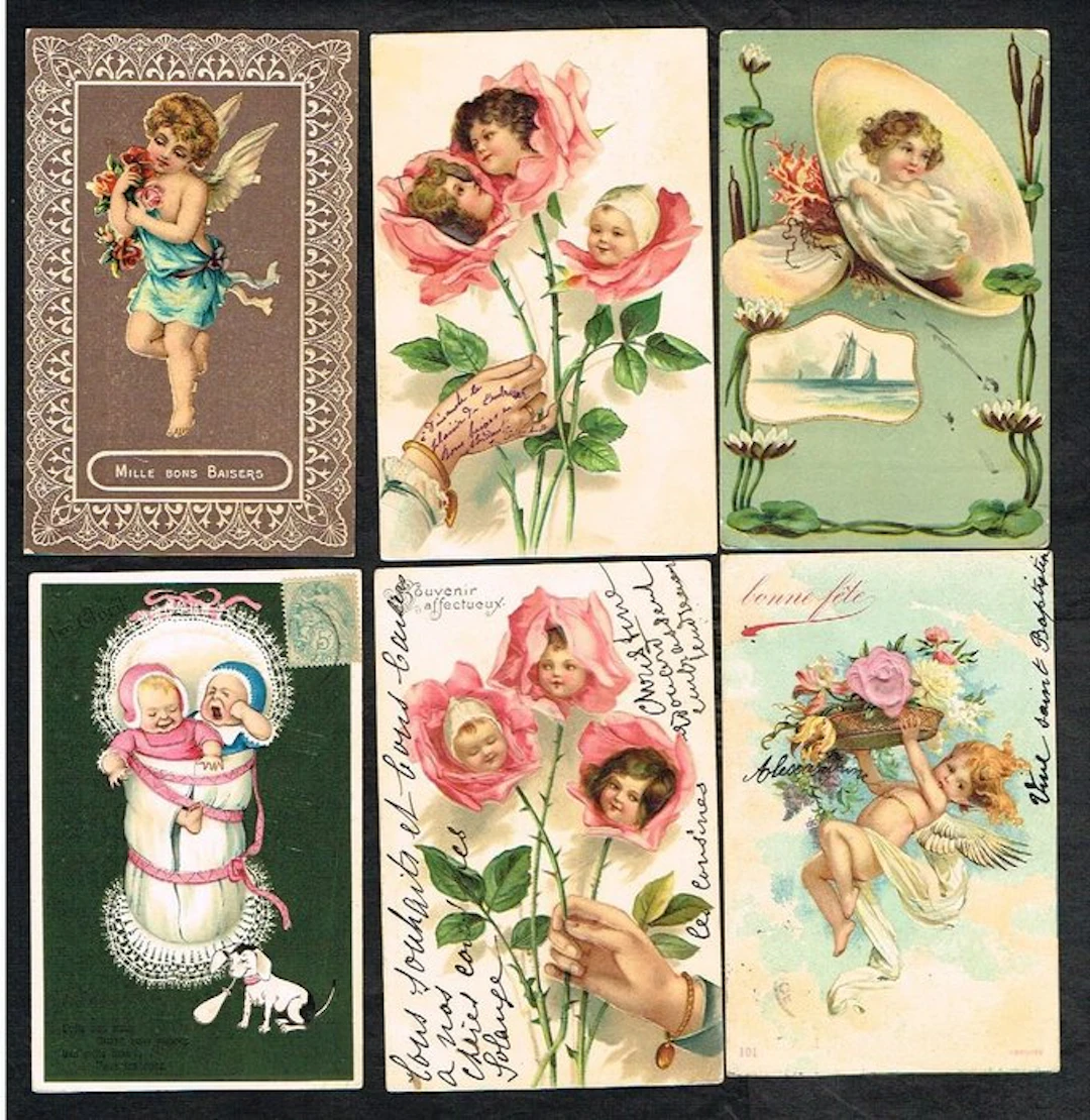 Various greetings depicted by children