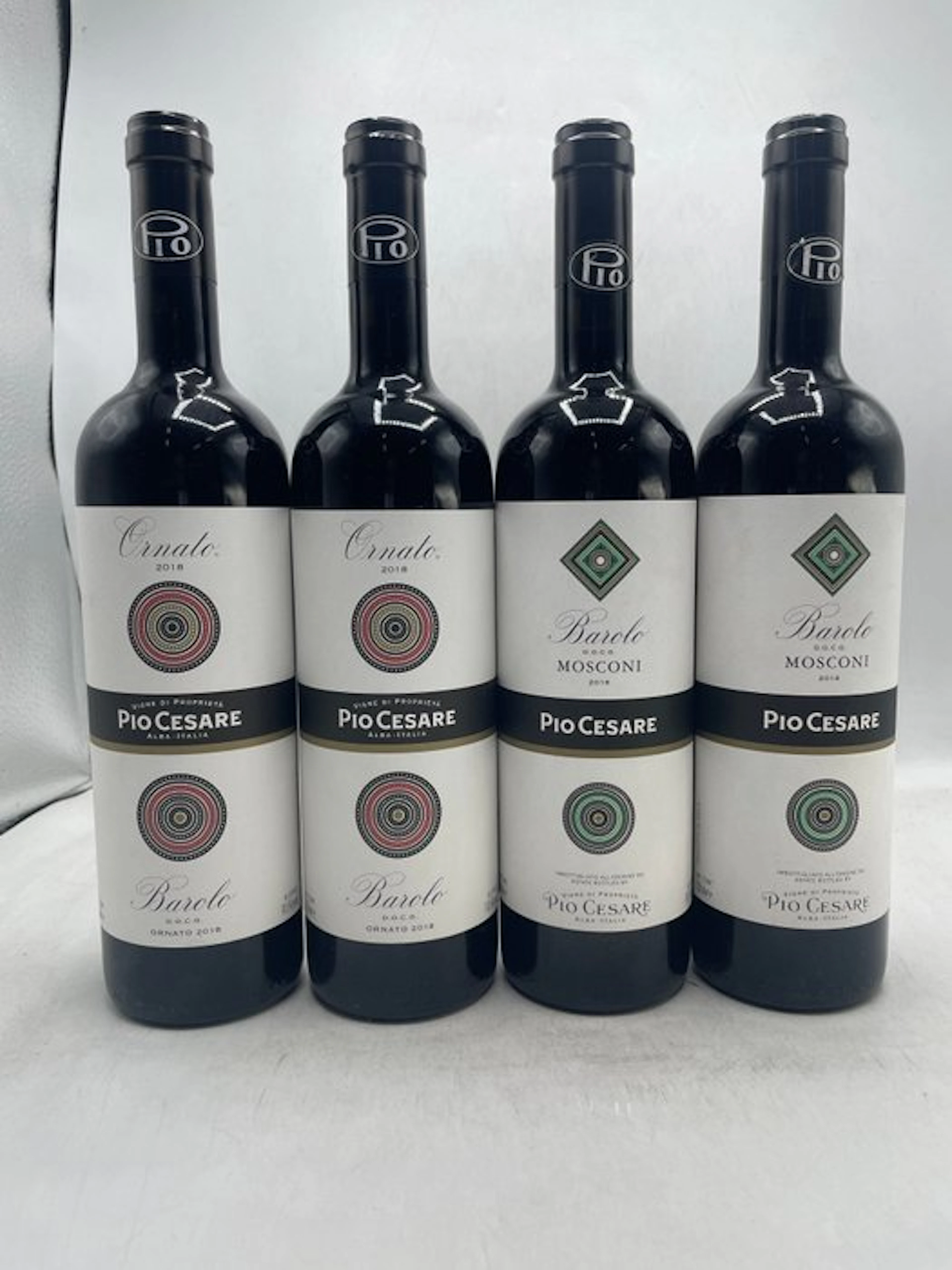 2018 Pio Cesare Barolo Mosconi x2 & Ornato x2 - Piedmont...